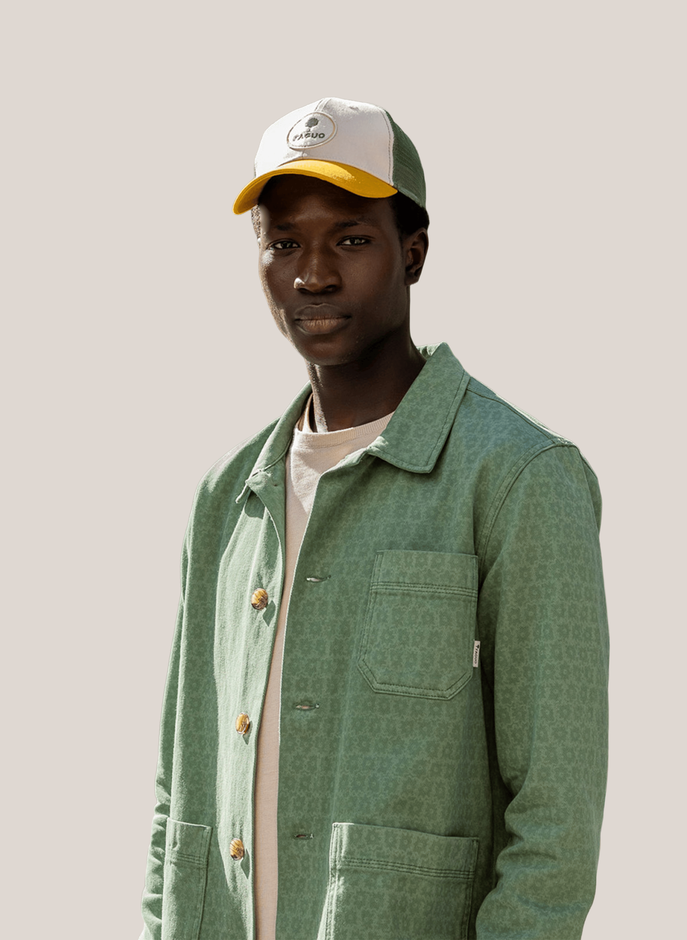 Casquette brodée en coton recyclé FAGUO