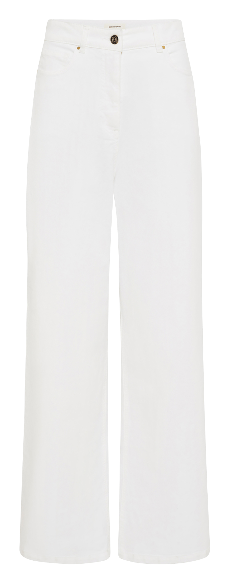 Hohe Taille weite einfarbige Jeans GERARD DAREL Weiss