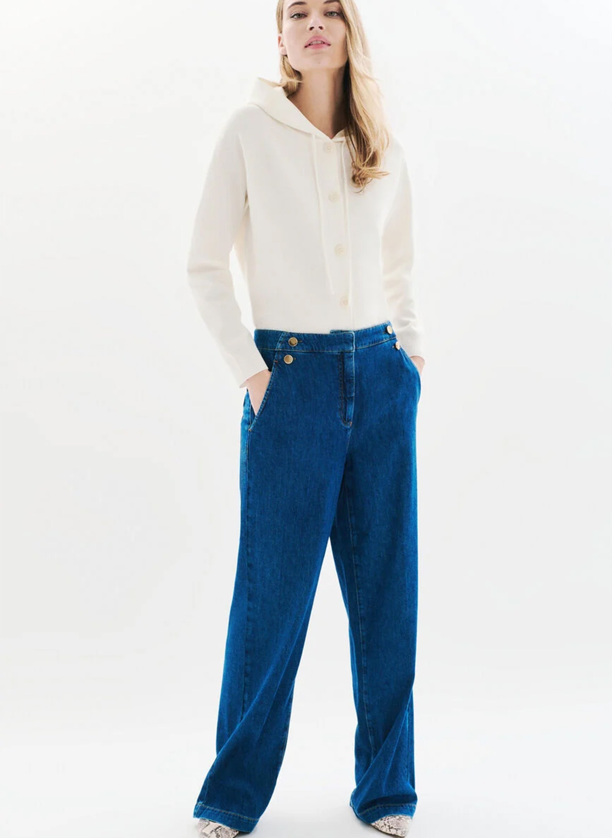 Jean large CAROLL Bleu