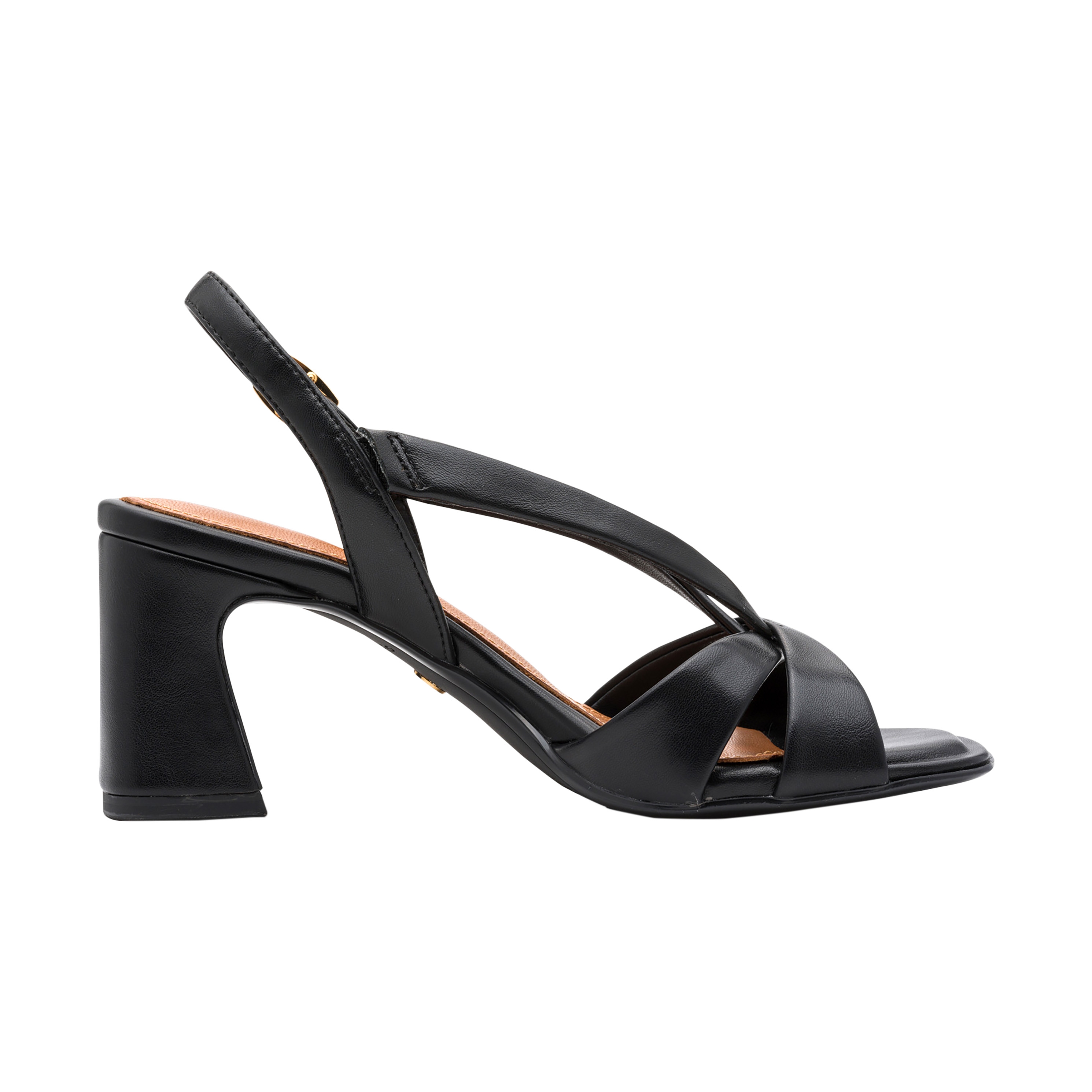Leather heeled sandals TAMARIS Black