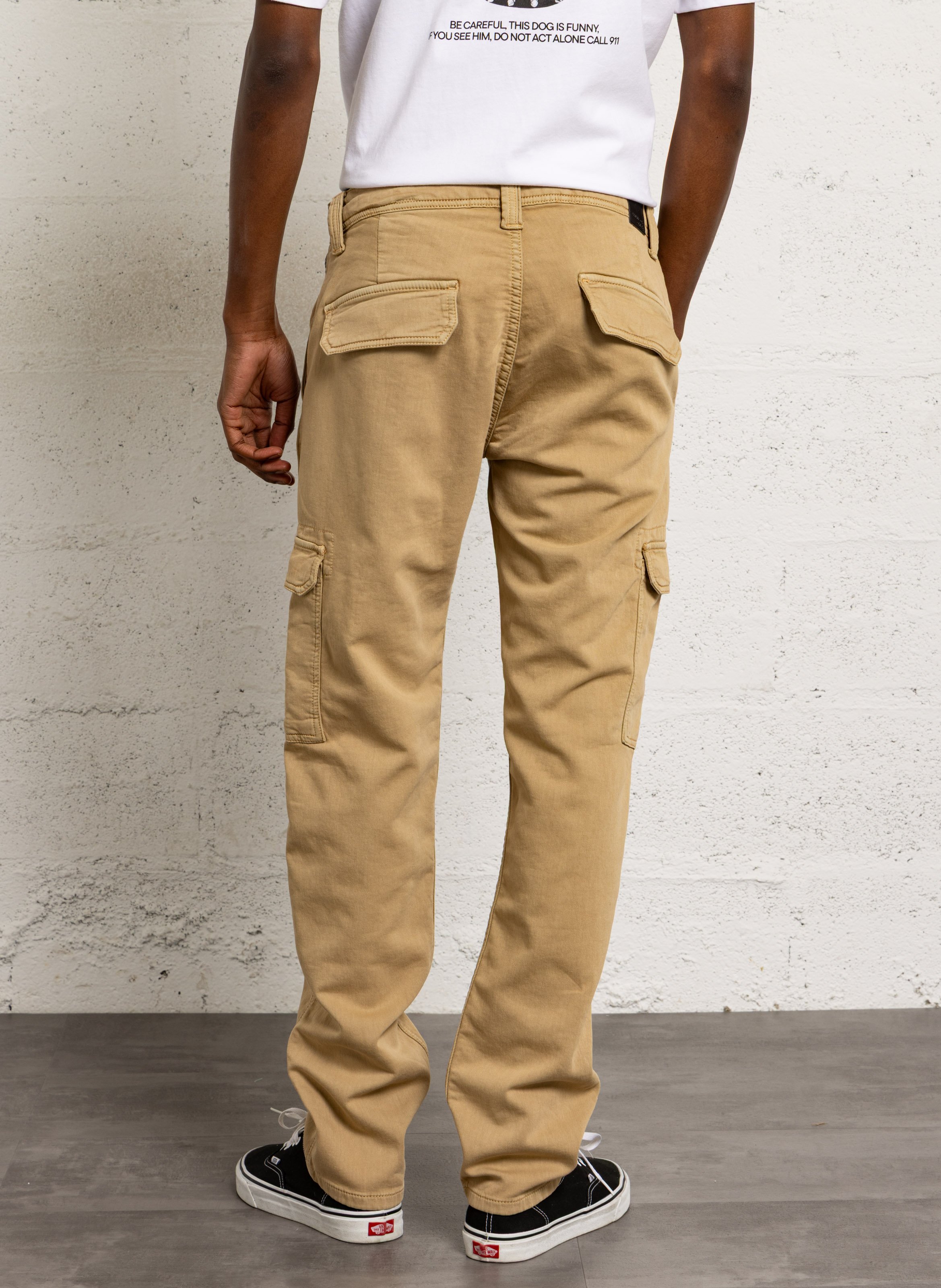 Cotton-blend cargo pants LE TEMPS DES CERISES White