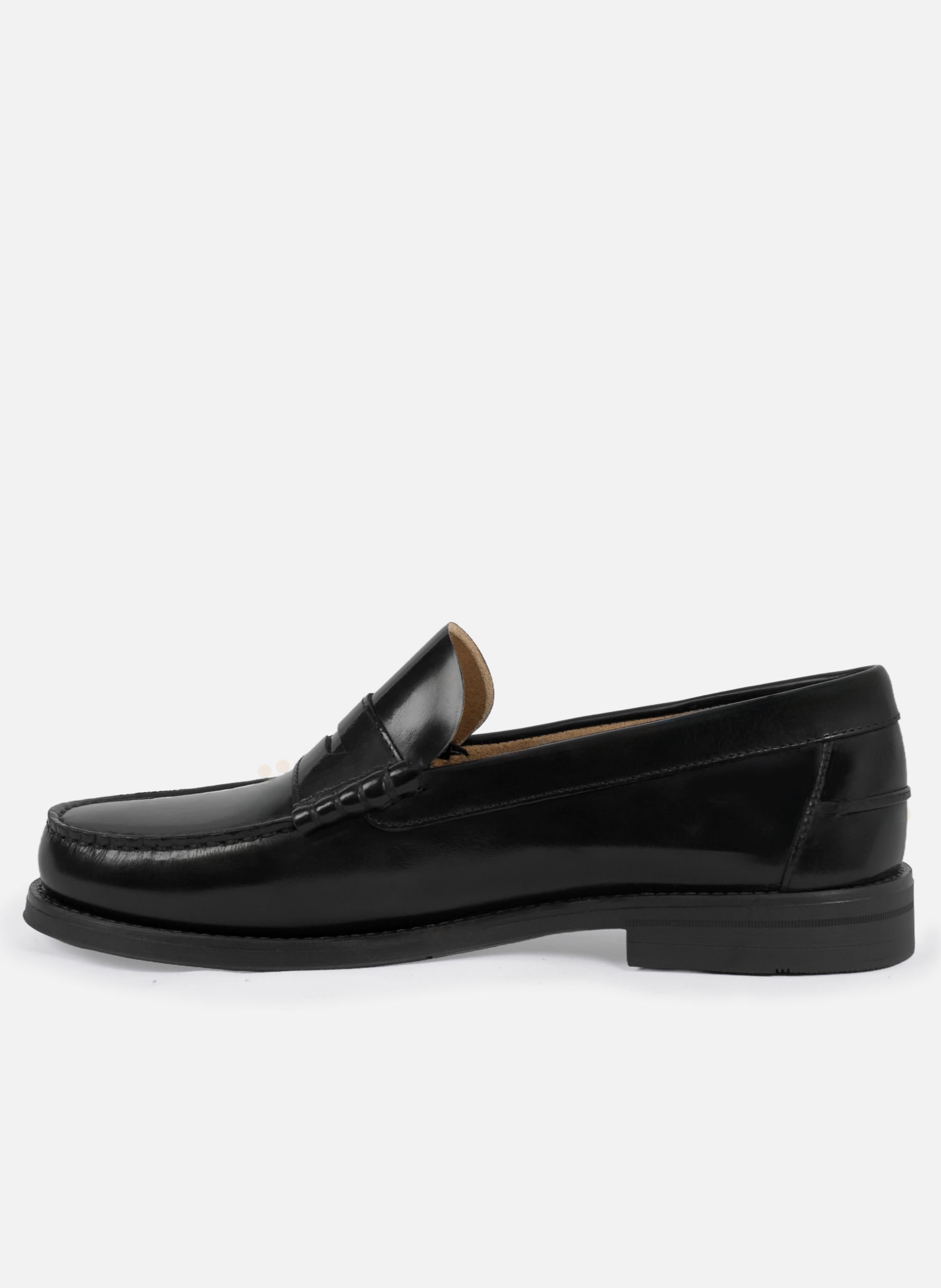Mocassins gustave cuir vernis JULES & JENN Black