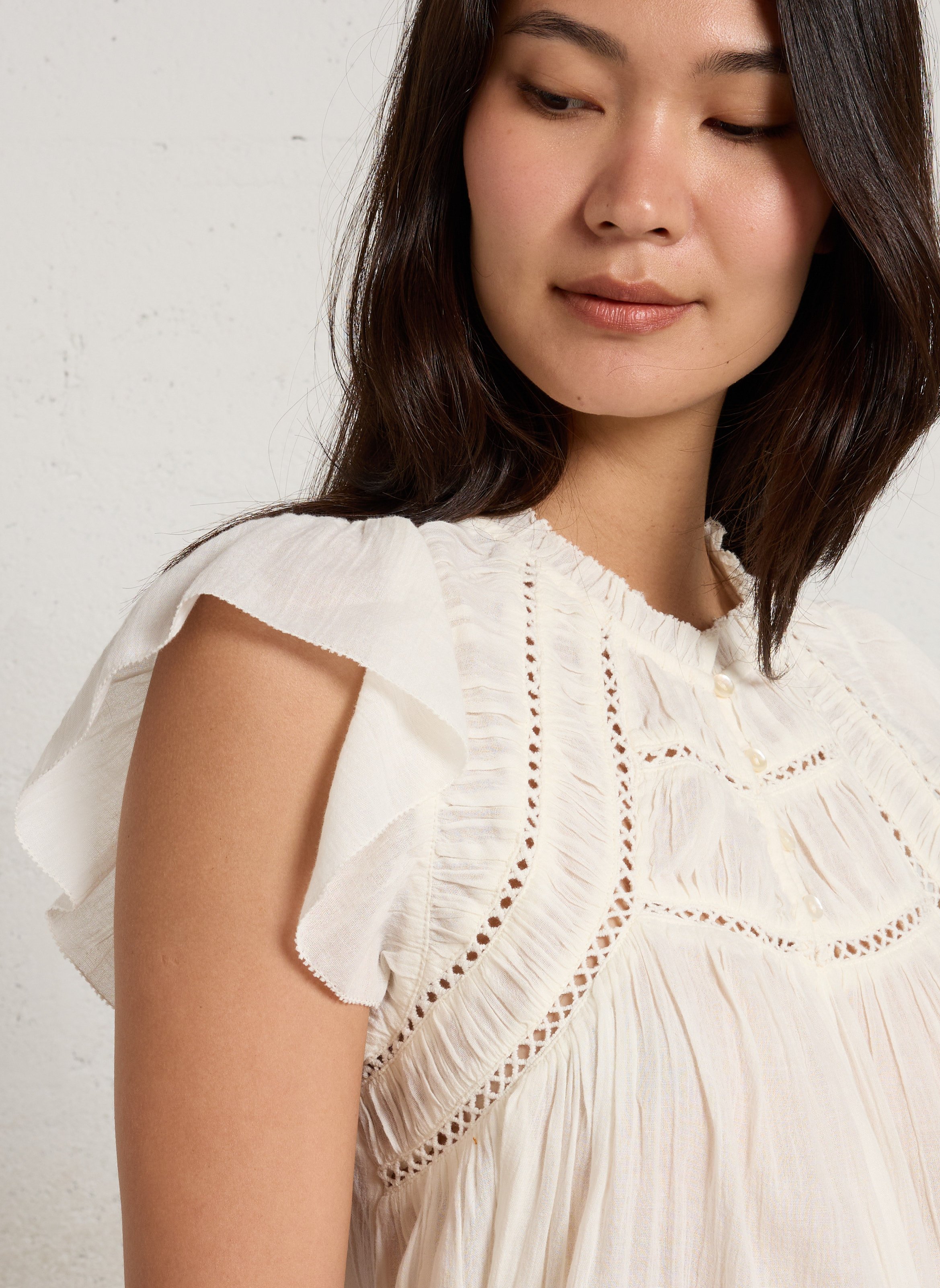 Katoenen blouse MAISON 123 Beige