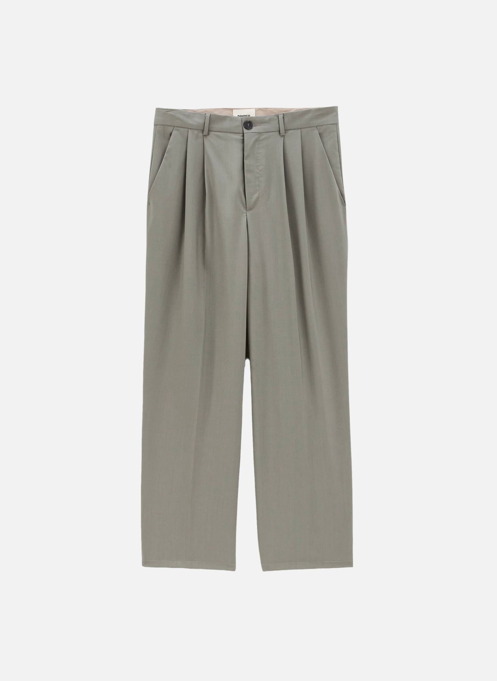 Pleated trousers Eucalyptus Noyoco Green
