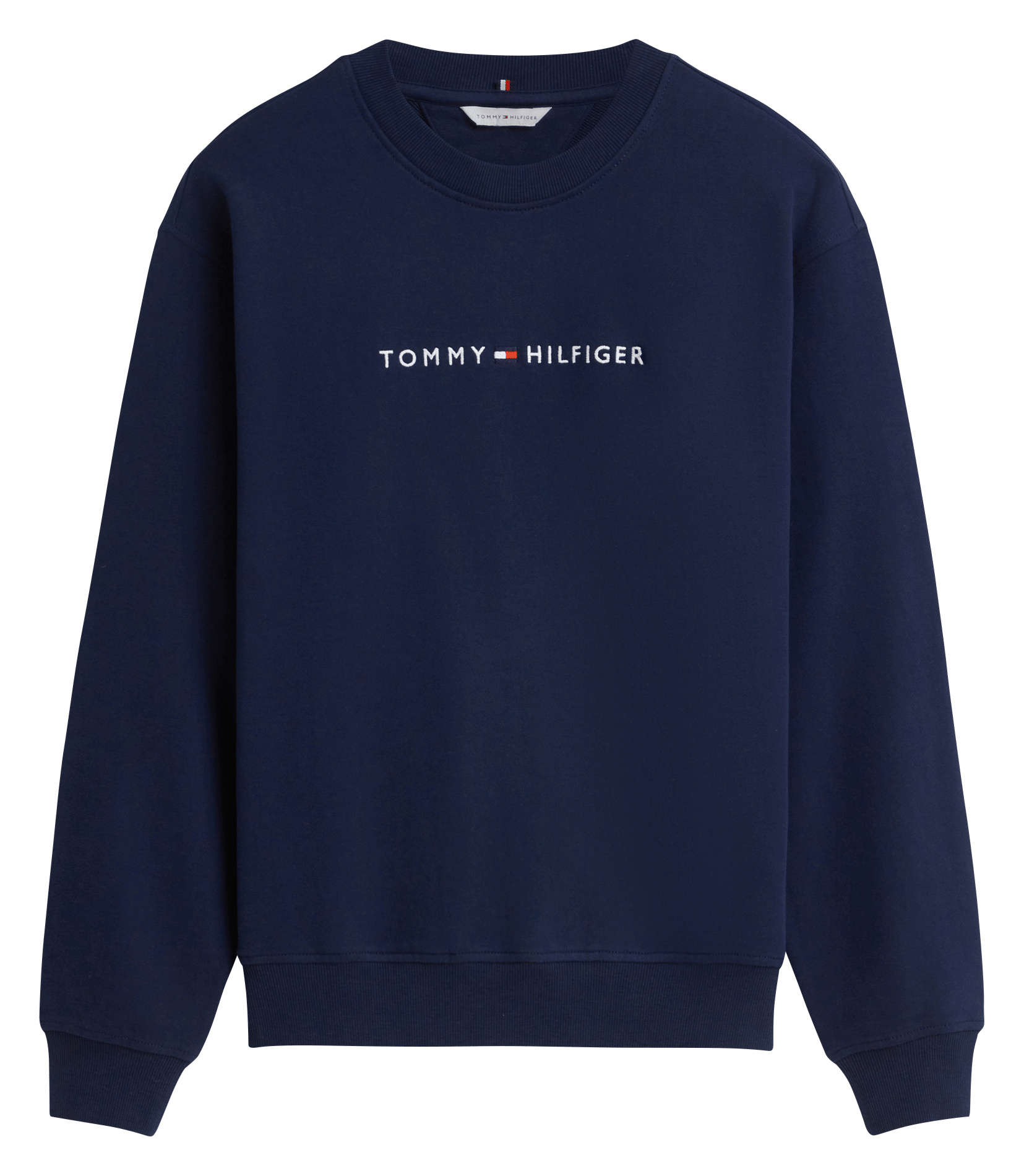 Embroidered round-neck sweatshirt TOMMY HILFIGER Blue