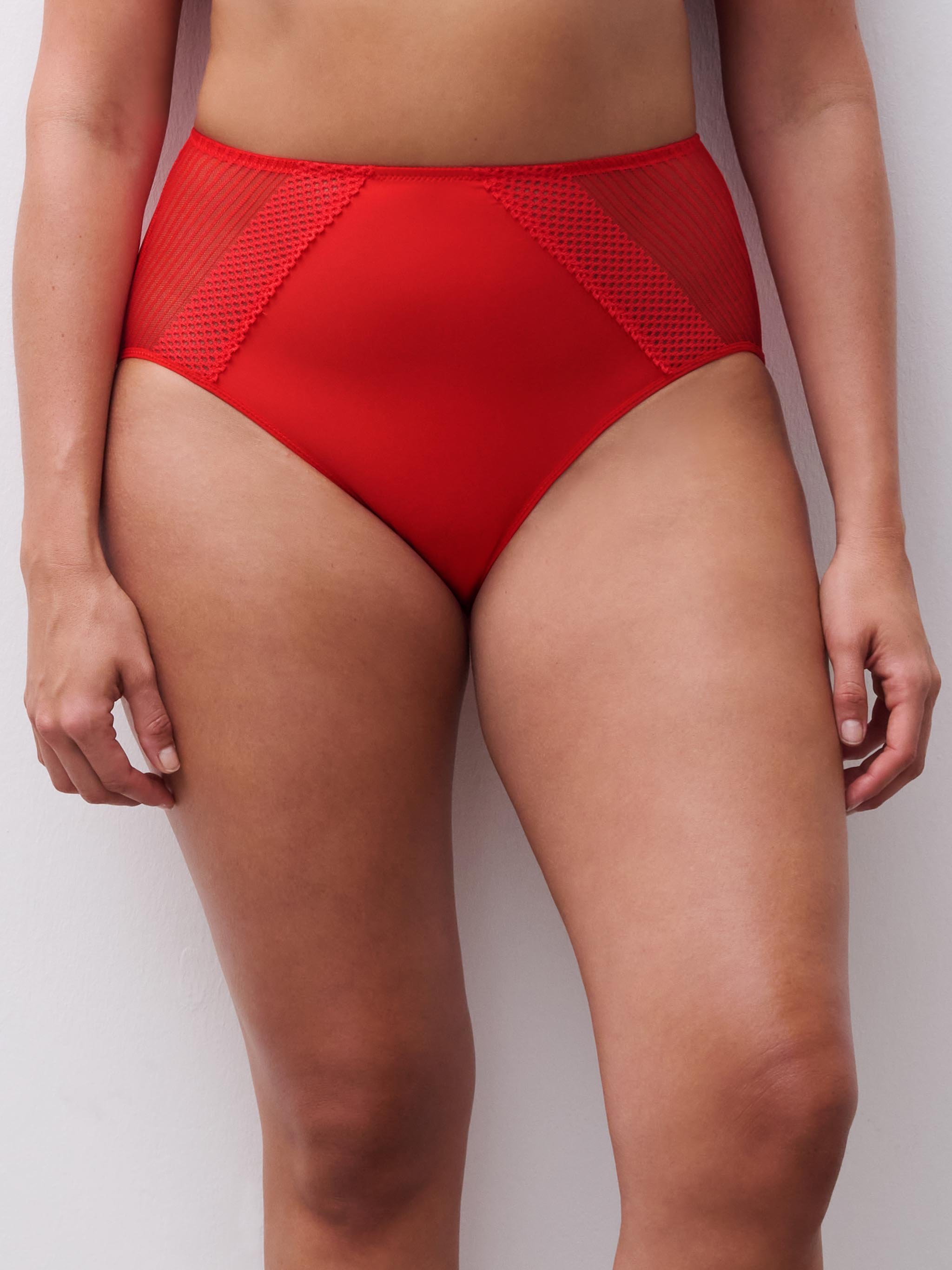 High-waisted lace panties CHANTELLE PULP