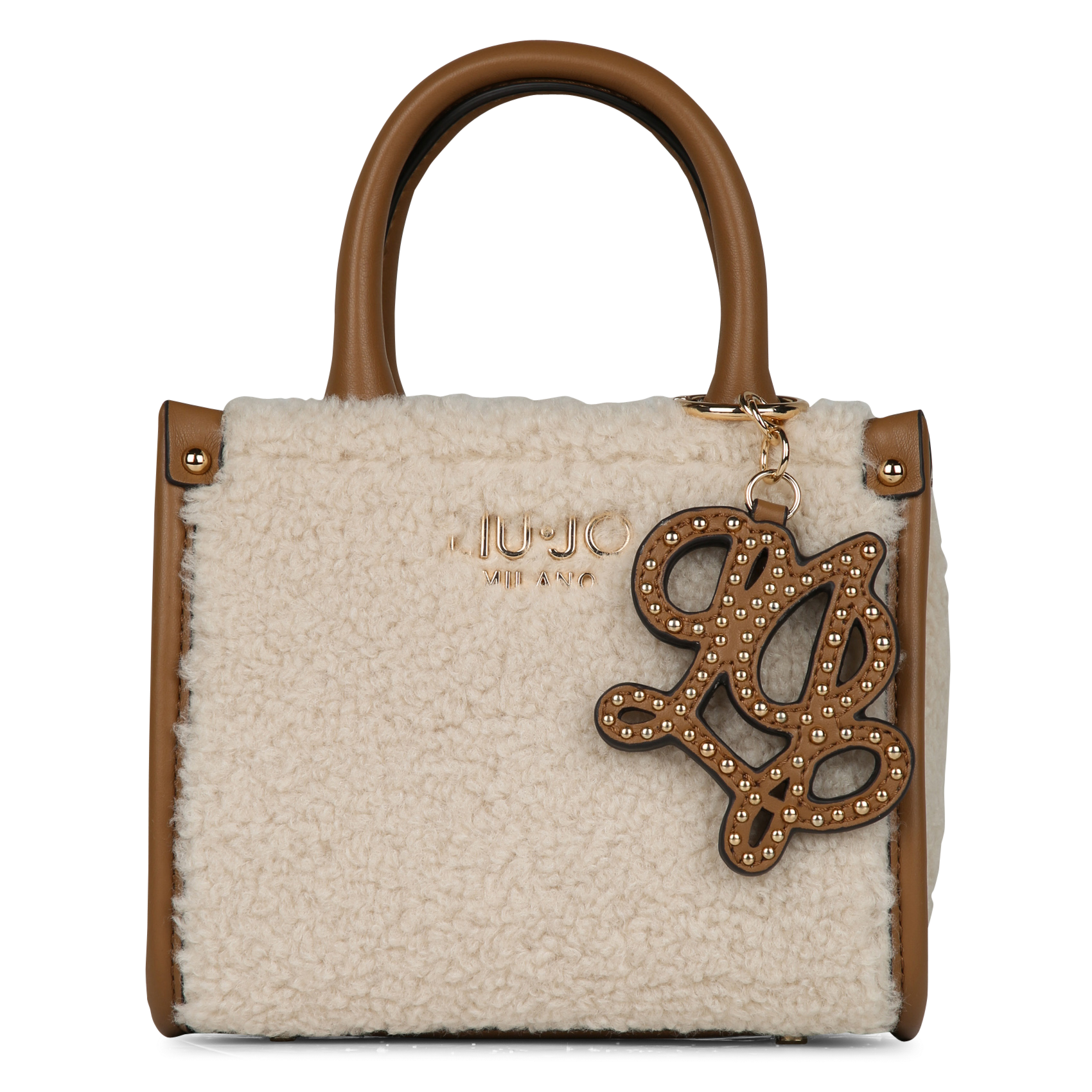 Sac bandoulière en fourrure synthétique LIU JO Beige