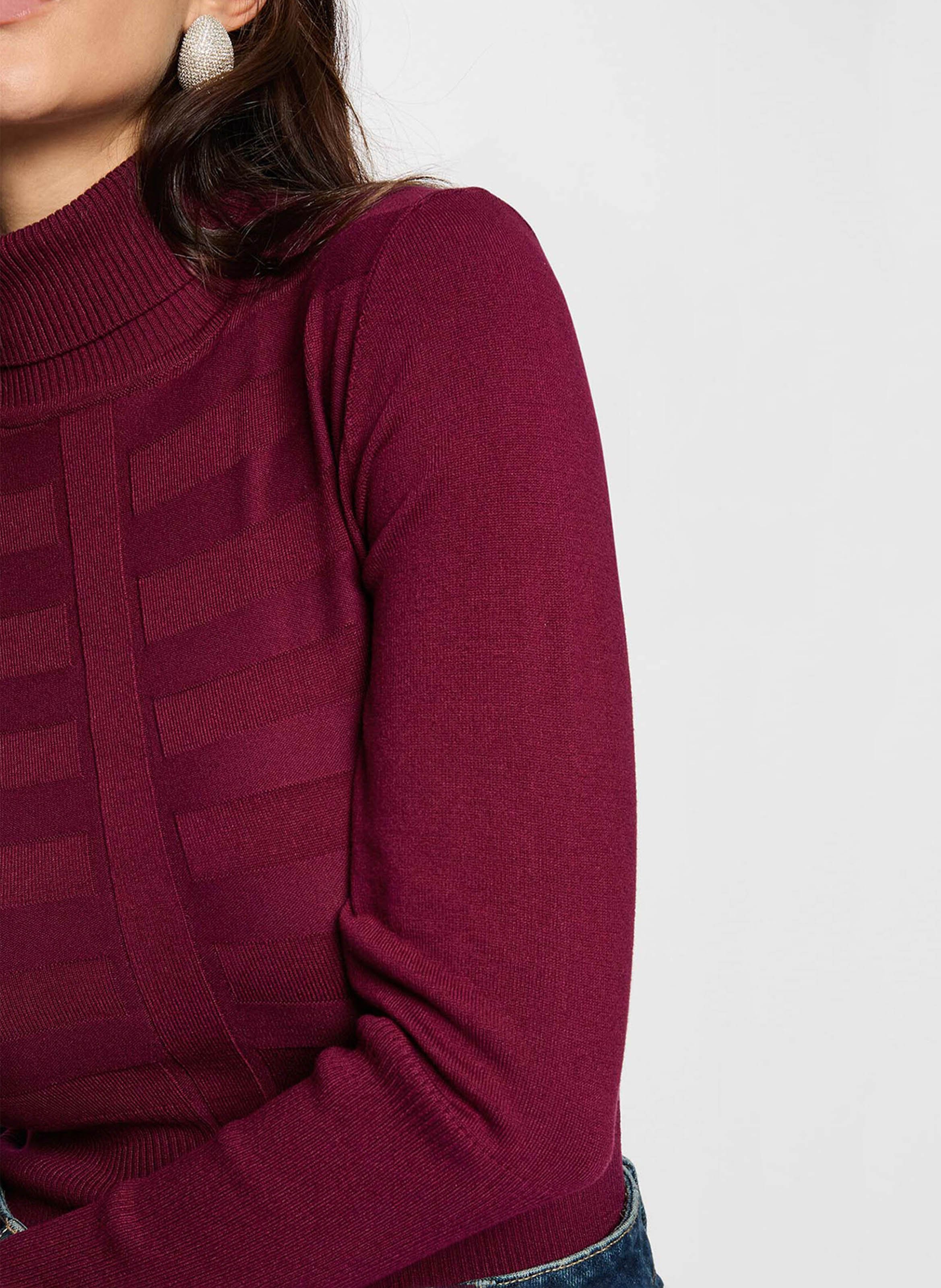 Rollkragenpullover MORGAN Violett