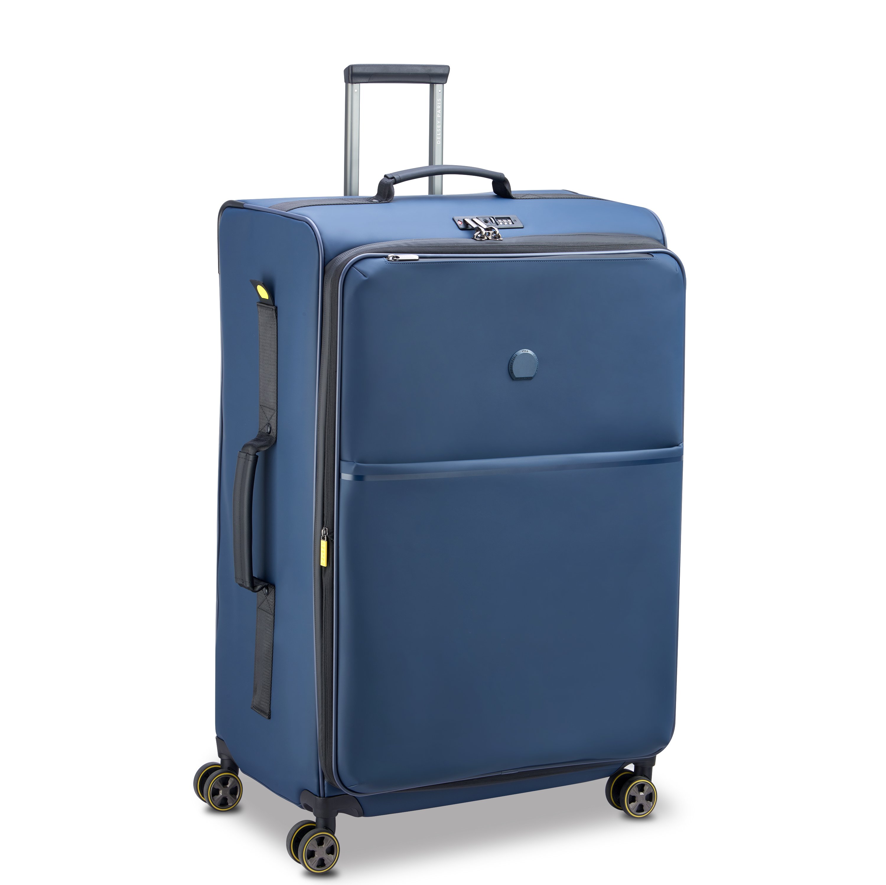 Soft checked luggage - XXL size DELSEY PARIS Blue