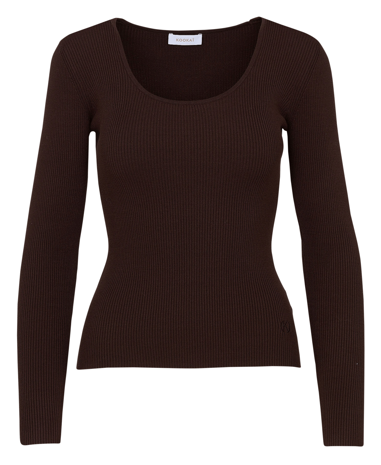 Taillierter Pullover mit Rundhalsausschnitt KOOKAI Braun