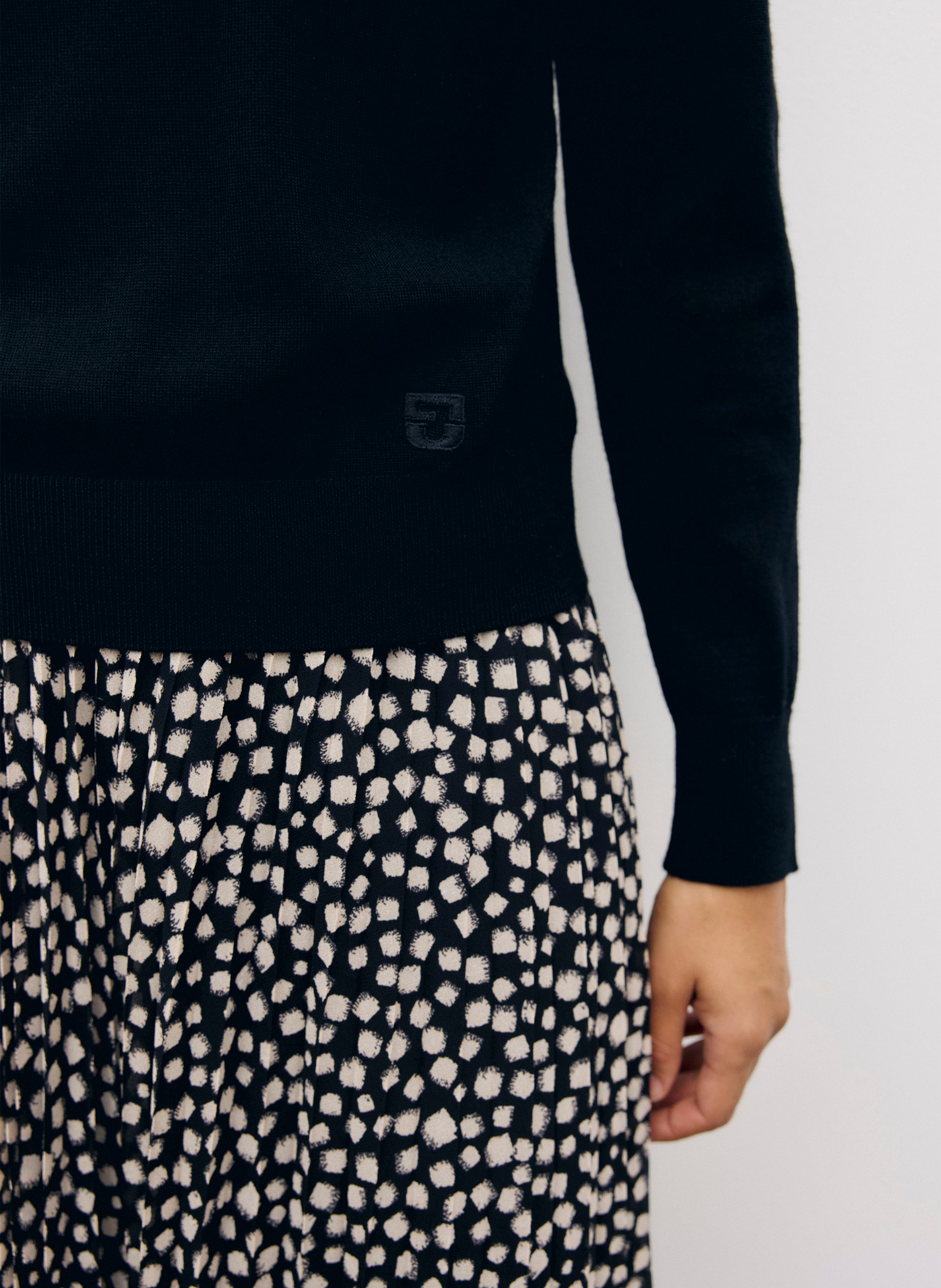 Gerader Pullover mit Rollkragen aus Wolle GERARD DAREL Schwarz