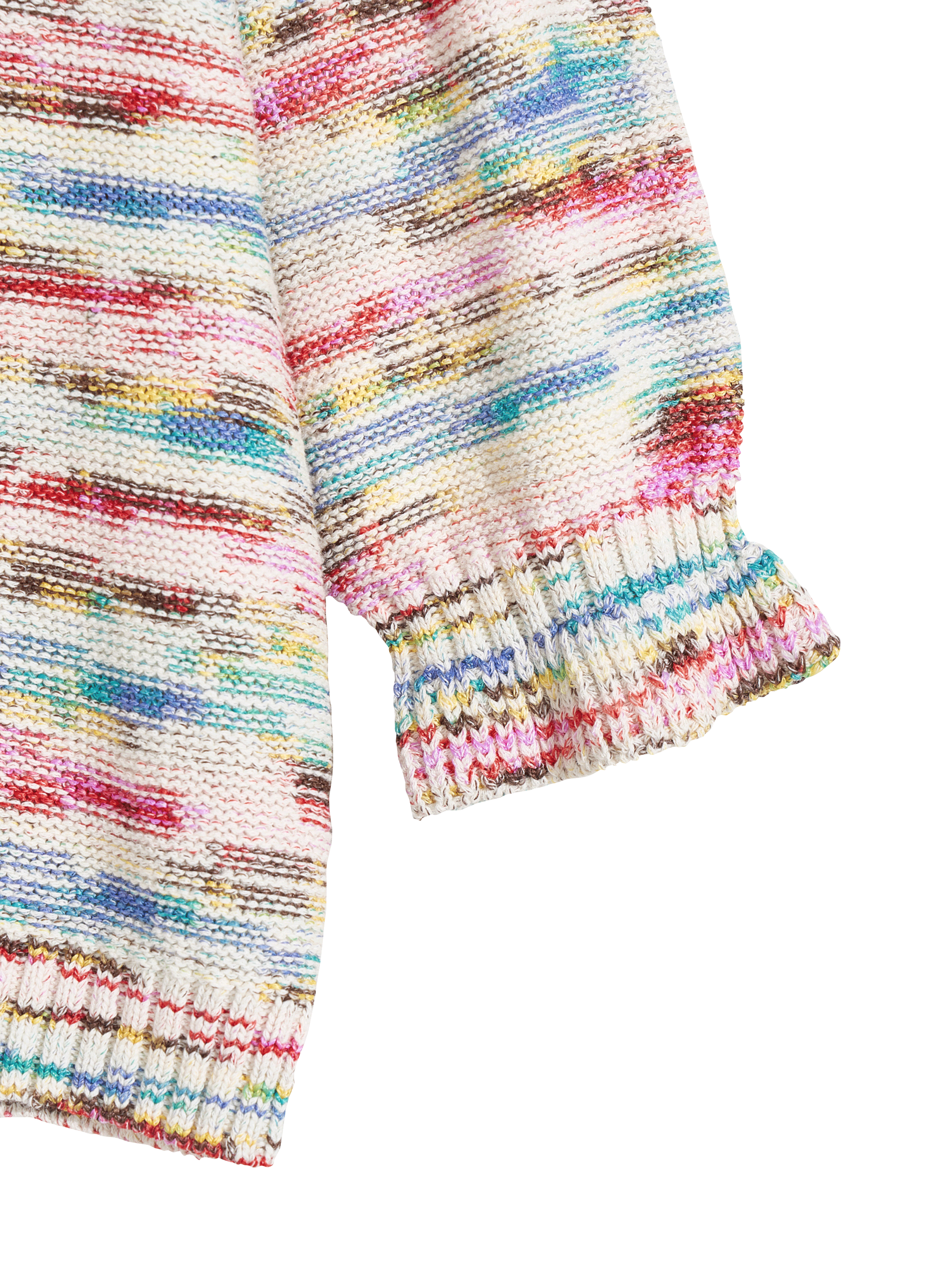 - Round neck
- 3/4 sleeves with gathered hems
- Ribbed trim finish
- Straight cut
- Cotton blend BELLEROSE Grey