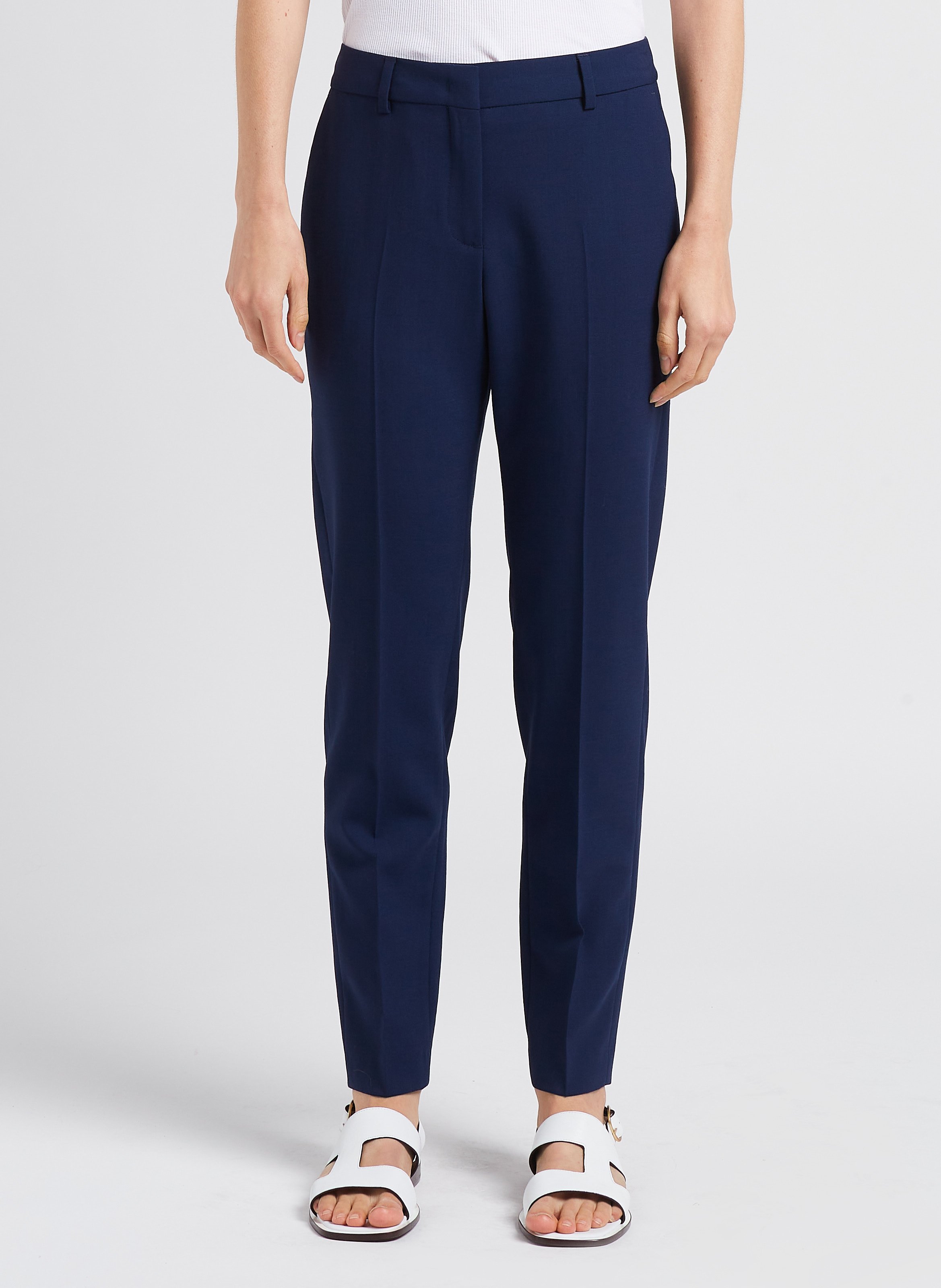 Pantalon à pinces 7/8ème en laine  PAUL SMITH Bleu