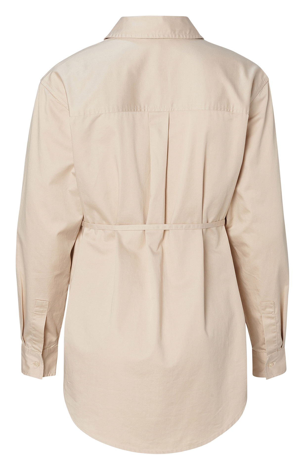 Cotton shirt with classic collar NOPPIES Beige