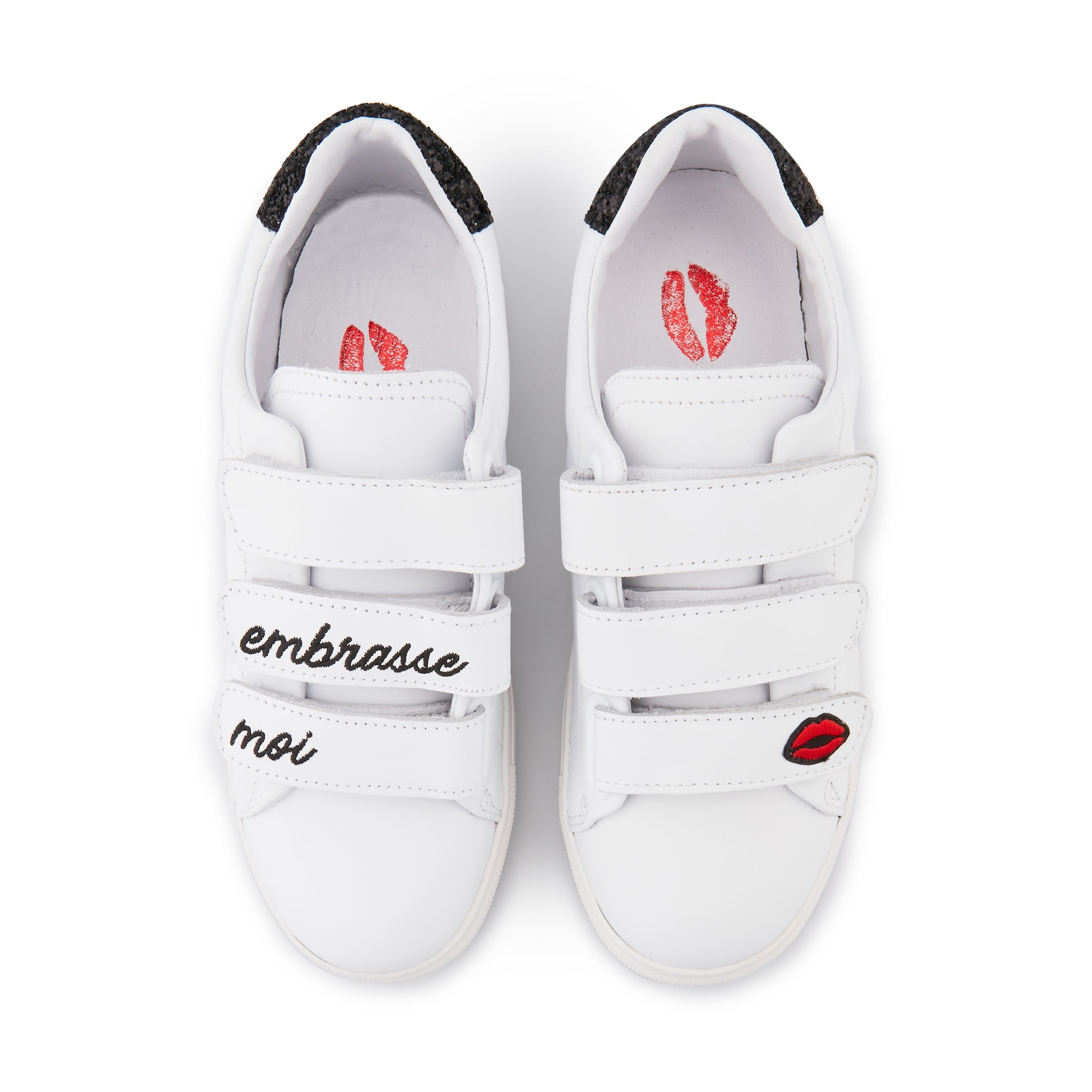Leather sneakers BONS BAISERS PARIS White