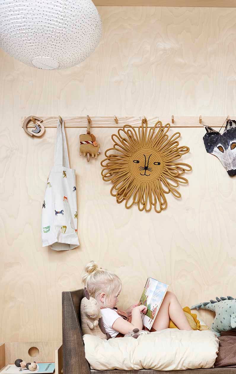 Musical mobile in cotton OYOY LIVING DESIGN Brown