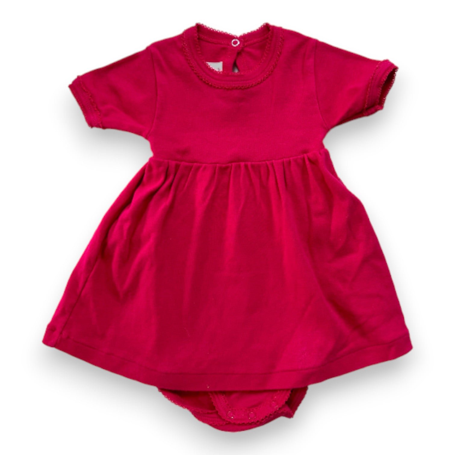 Pink Baby Dress - 6 months PETIT BATEAU - Seconde Main Pink
