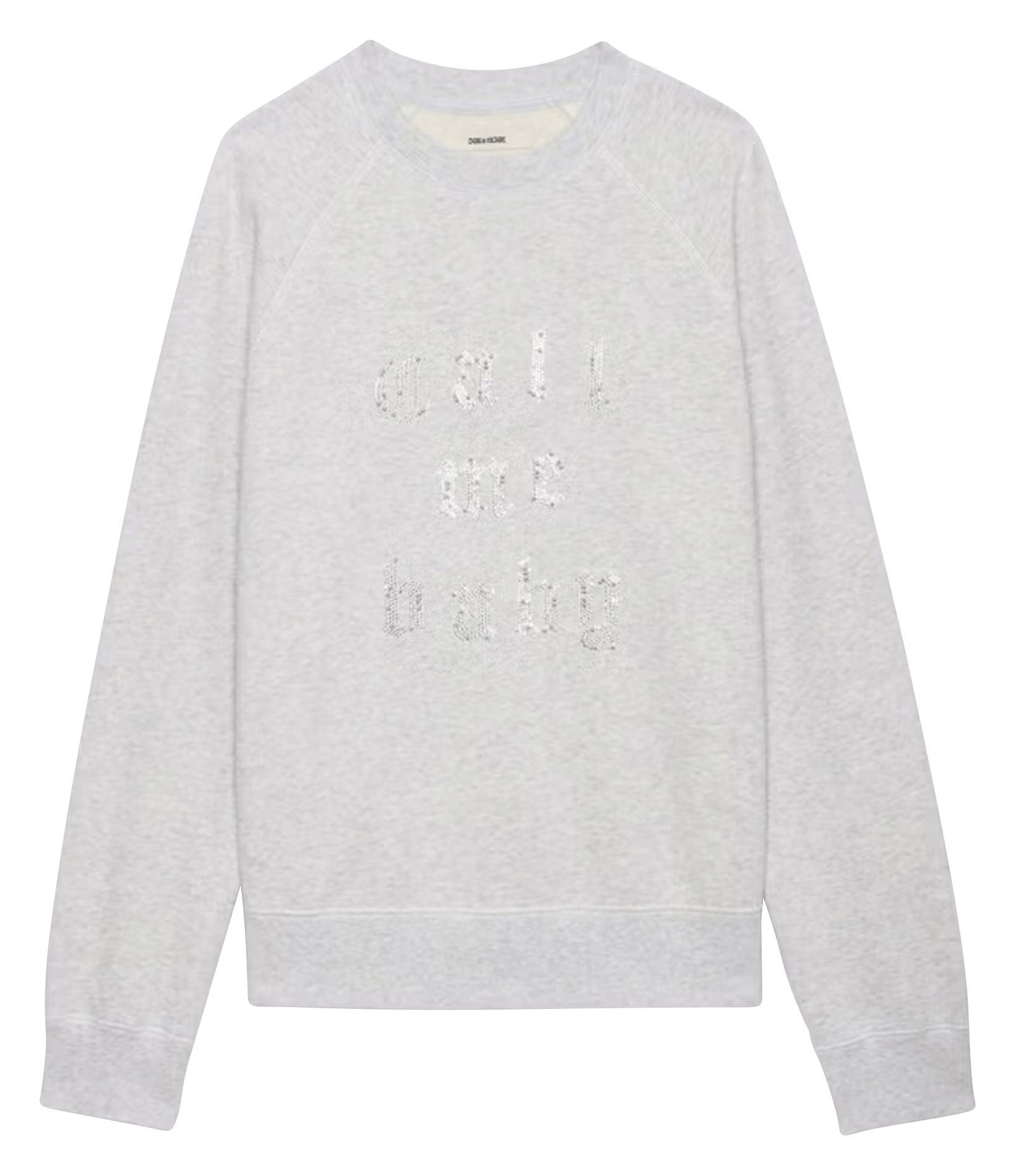 Rundhals-Sweatshirt aus Baumwoll-Mix ZADIG&VOLTAIRE Grau