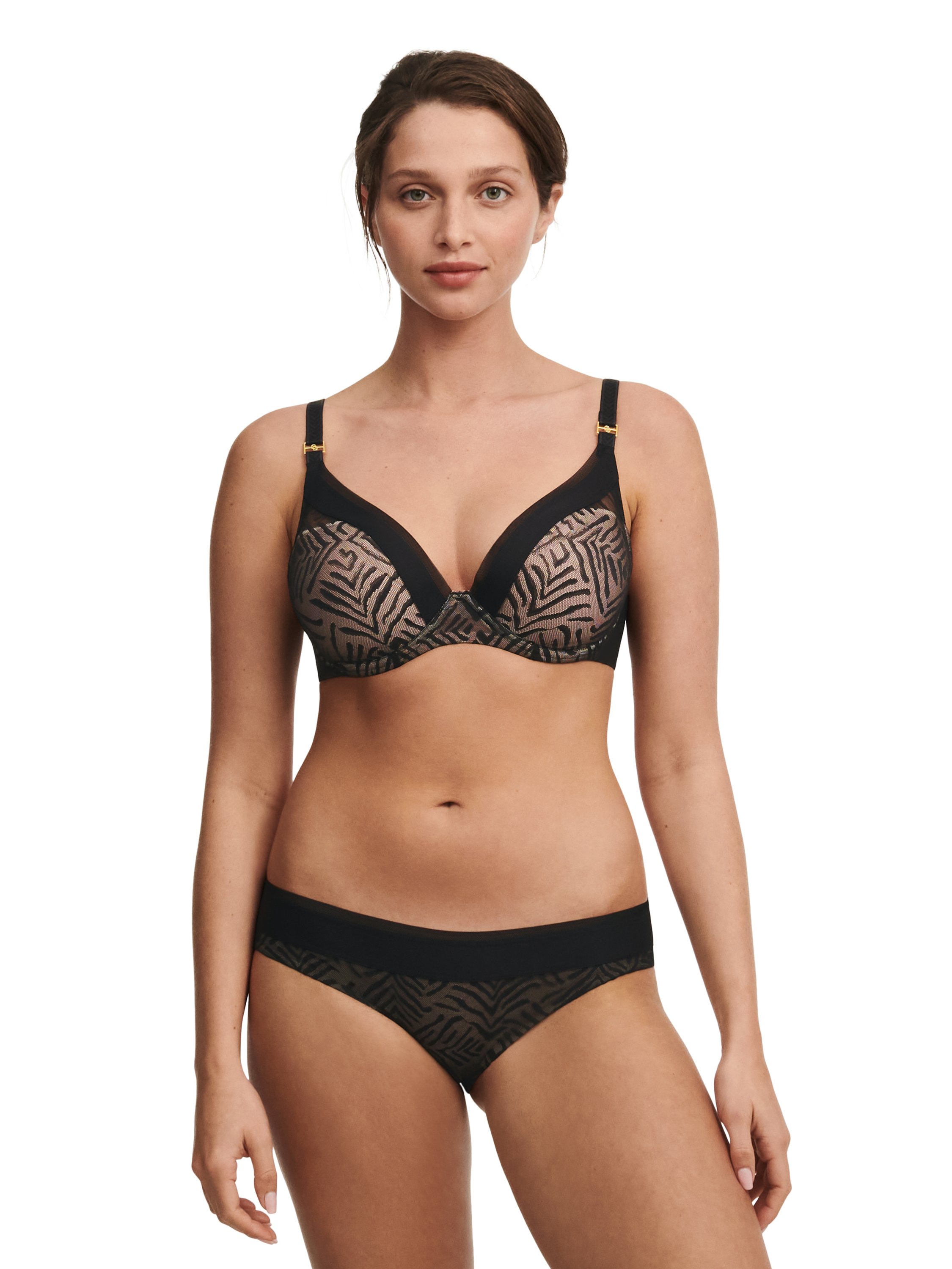 Plunge cup bra CHANTELLE Black