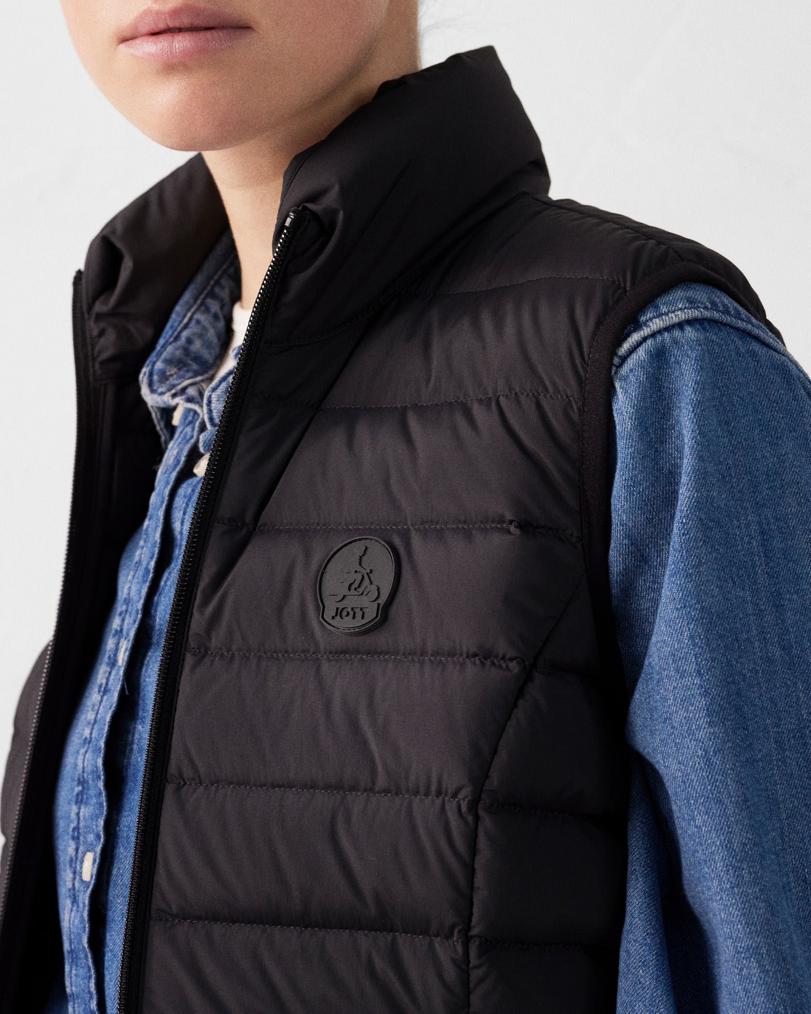 Stretch sleeveless down jacket Grenada JOTT Black