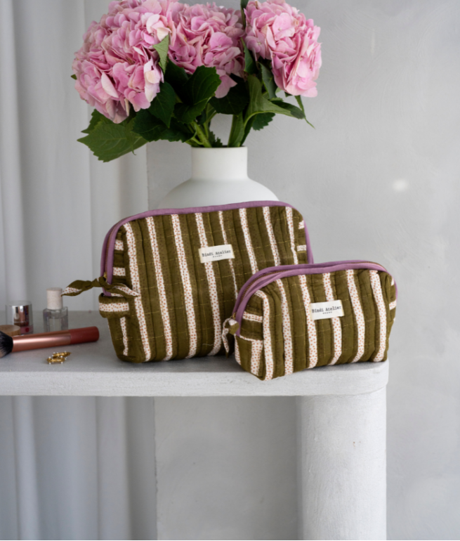 Sponge bag BINDI ATELIER Khaki