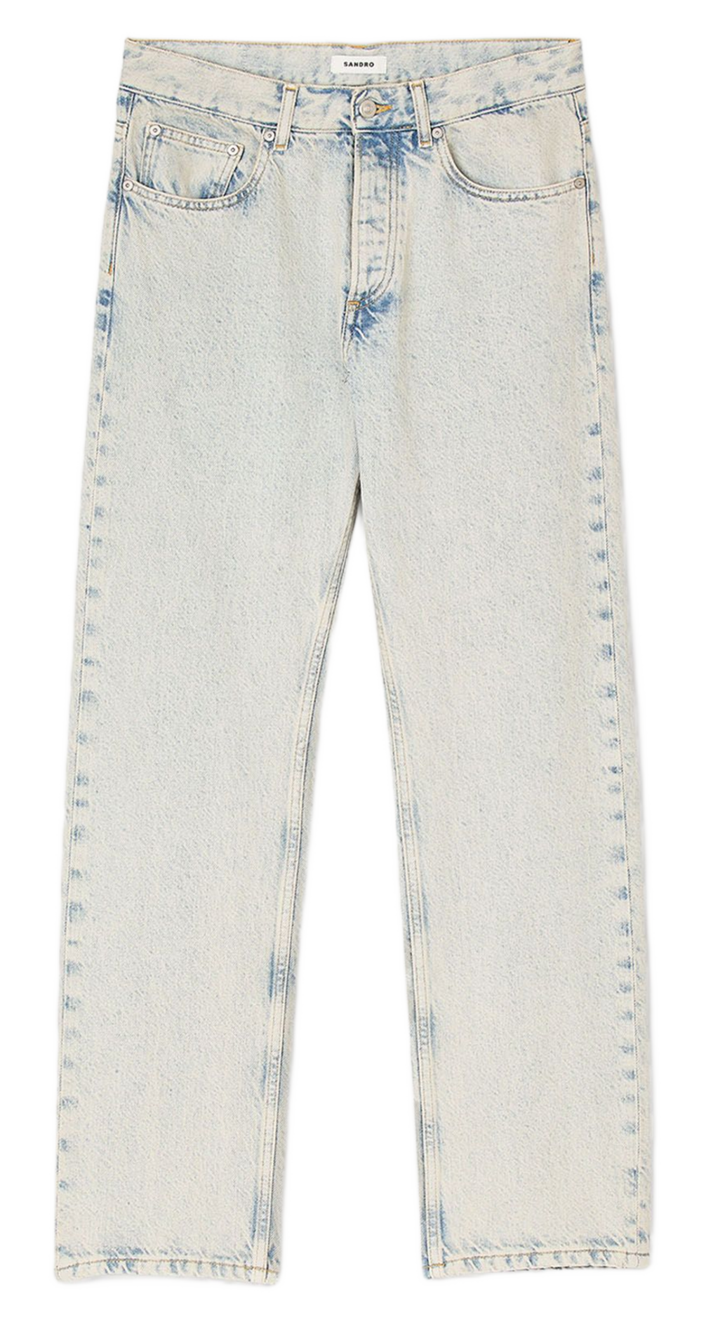 Cotton straight jeans SANDRO Blue