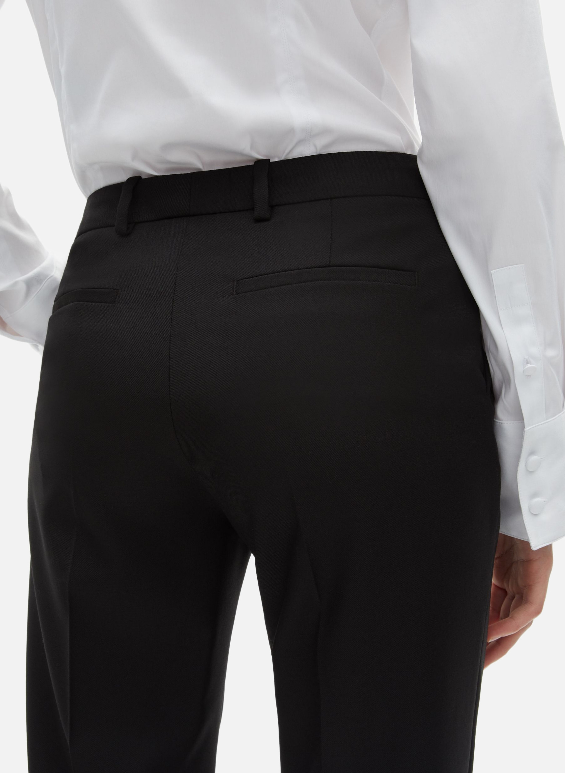 Tailored wool trousers with a slim fit THE KOOPLES Black