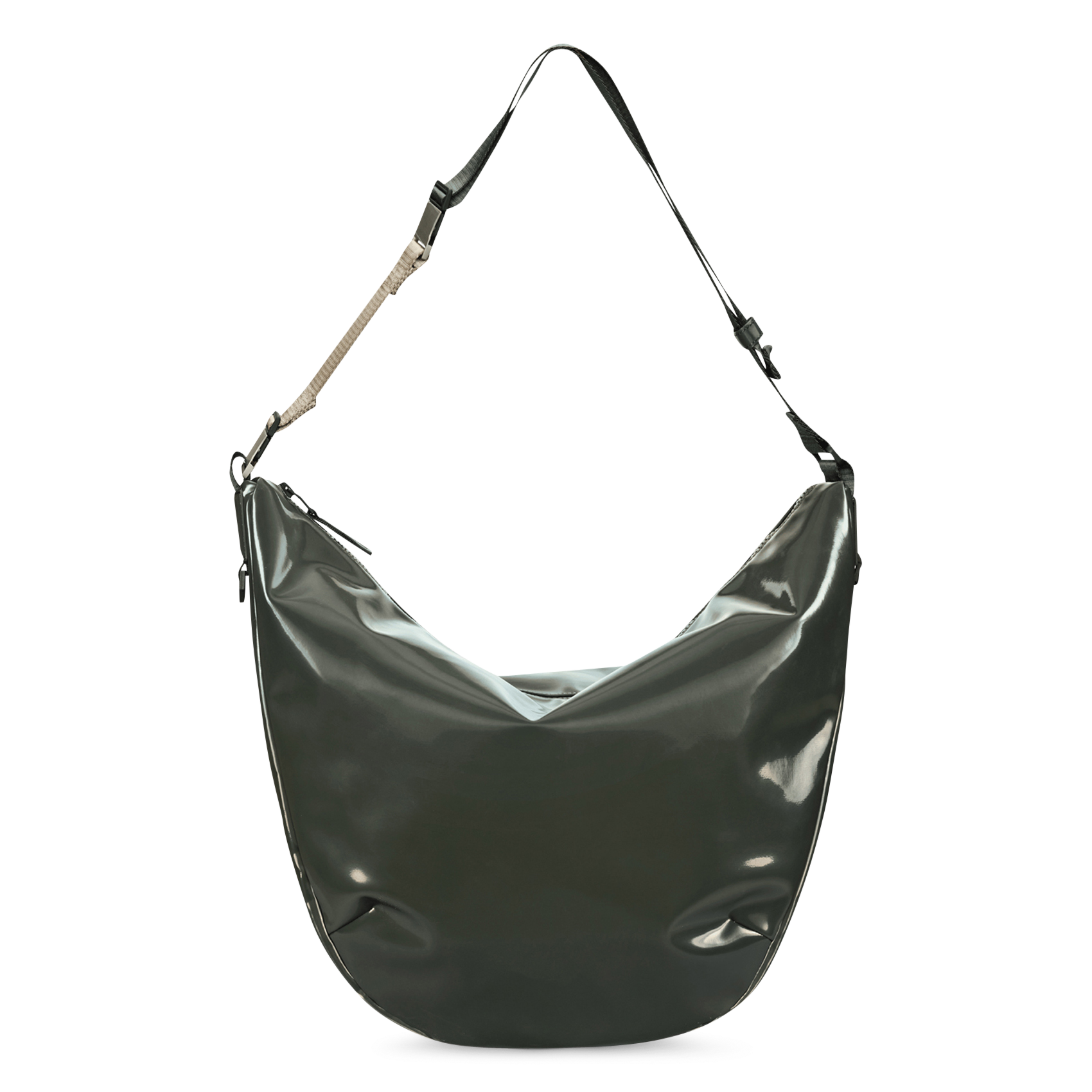 Vinyl messenger bag RAINS Green