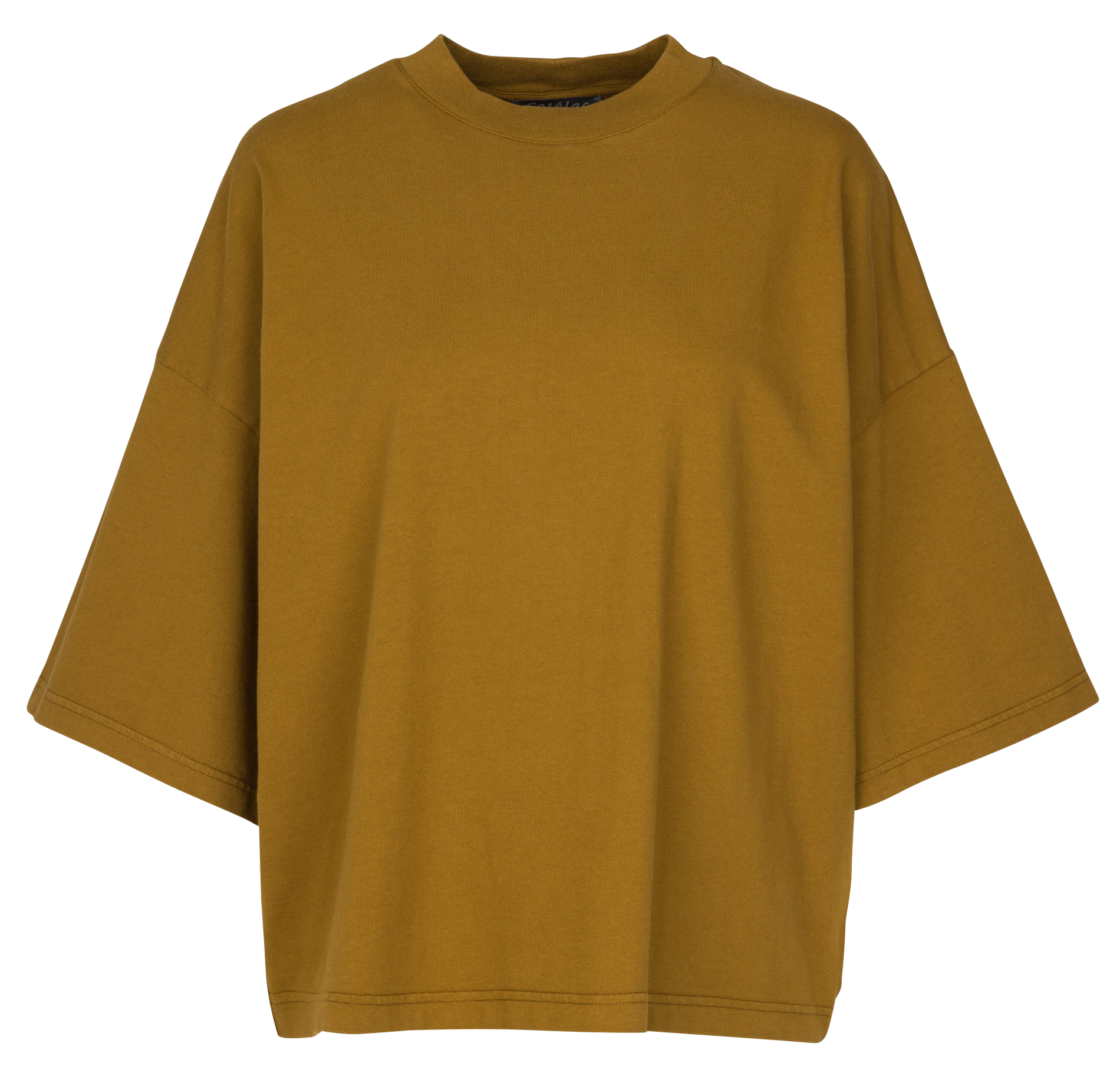 Oversized organic cotton T-shirt COTELAC Brown