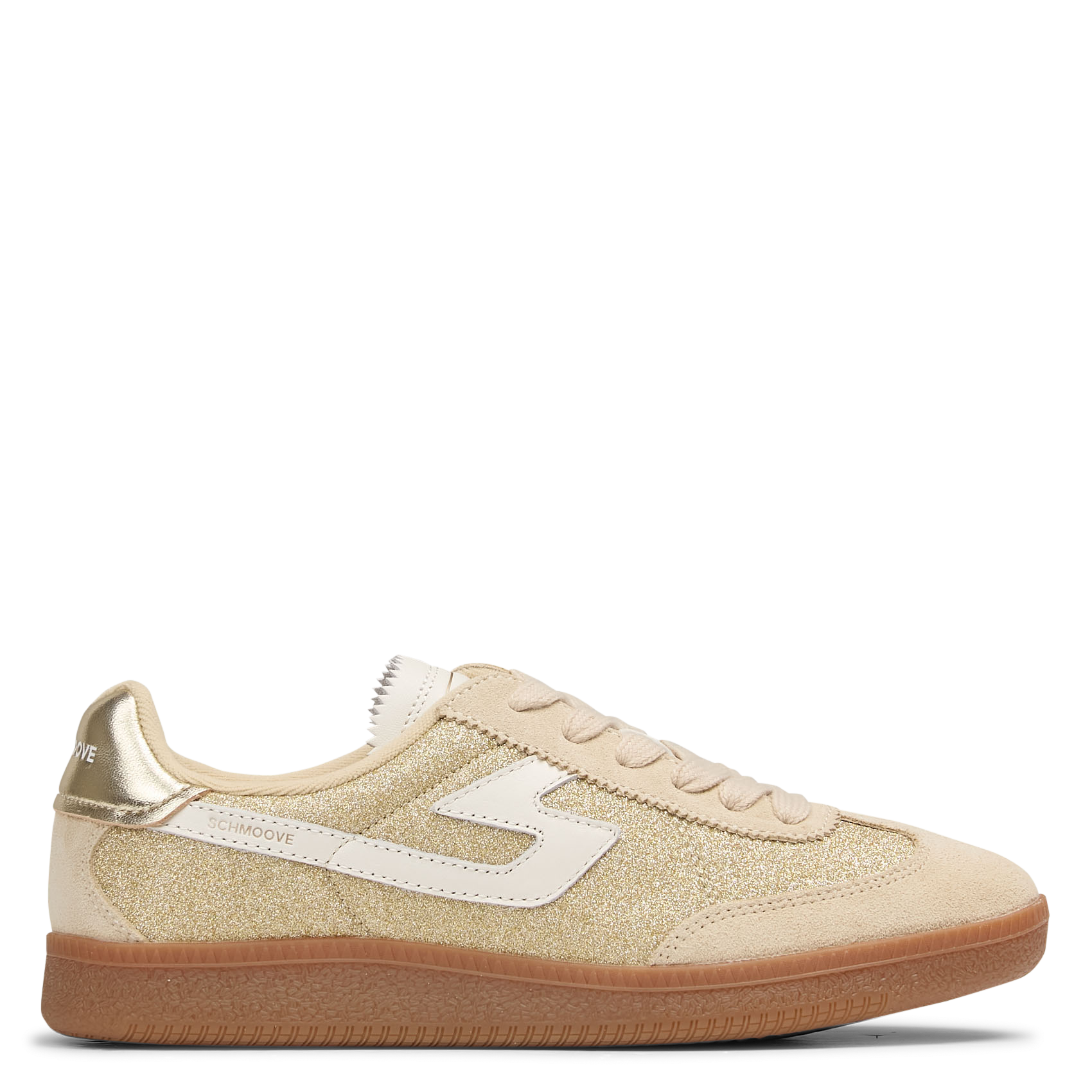 Sparkly low trainers SCHMOOVE Beige