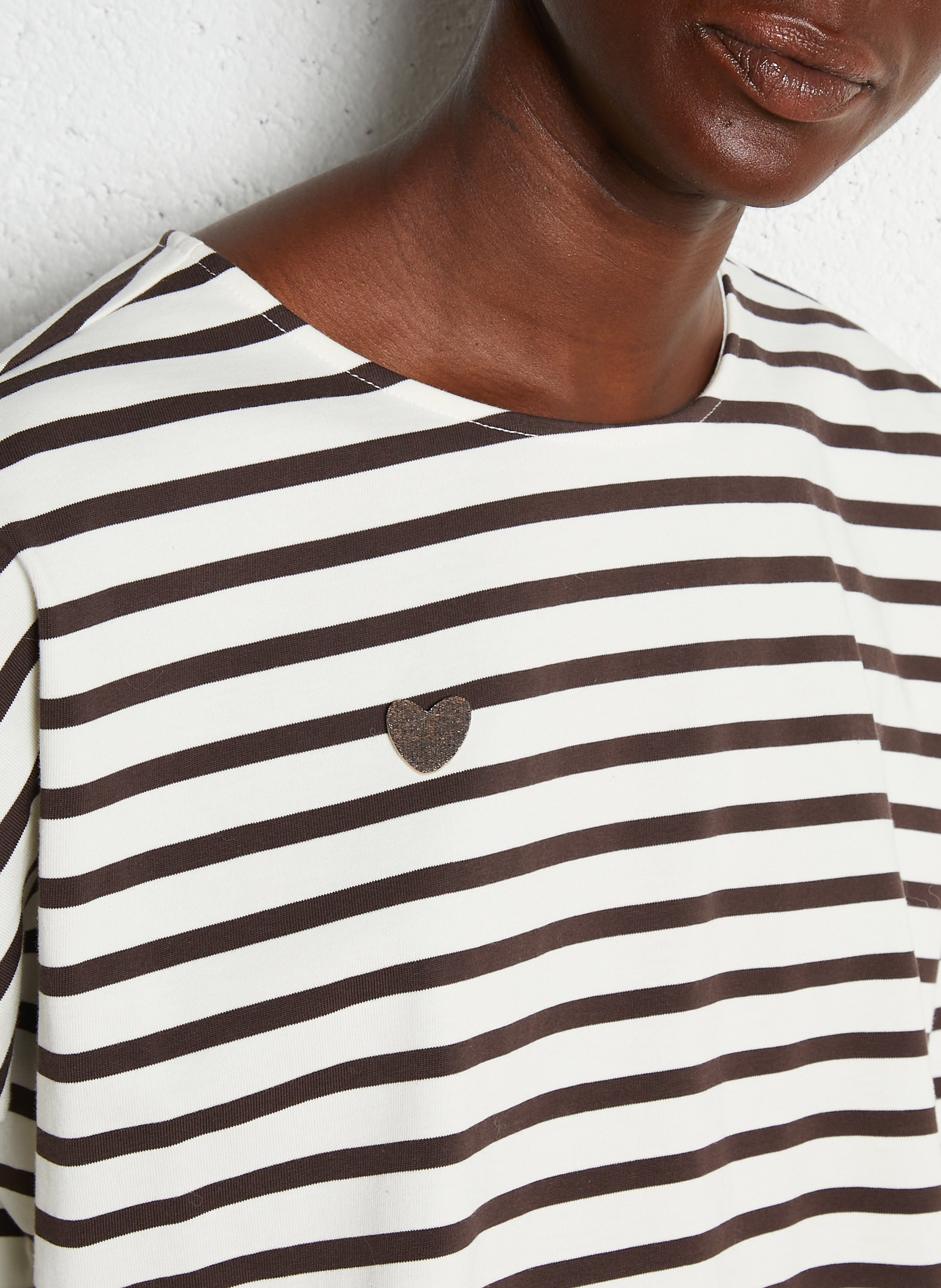 Oversized cotton T-shirt DES PETITS HAUTS White