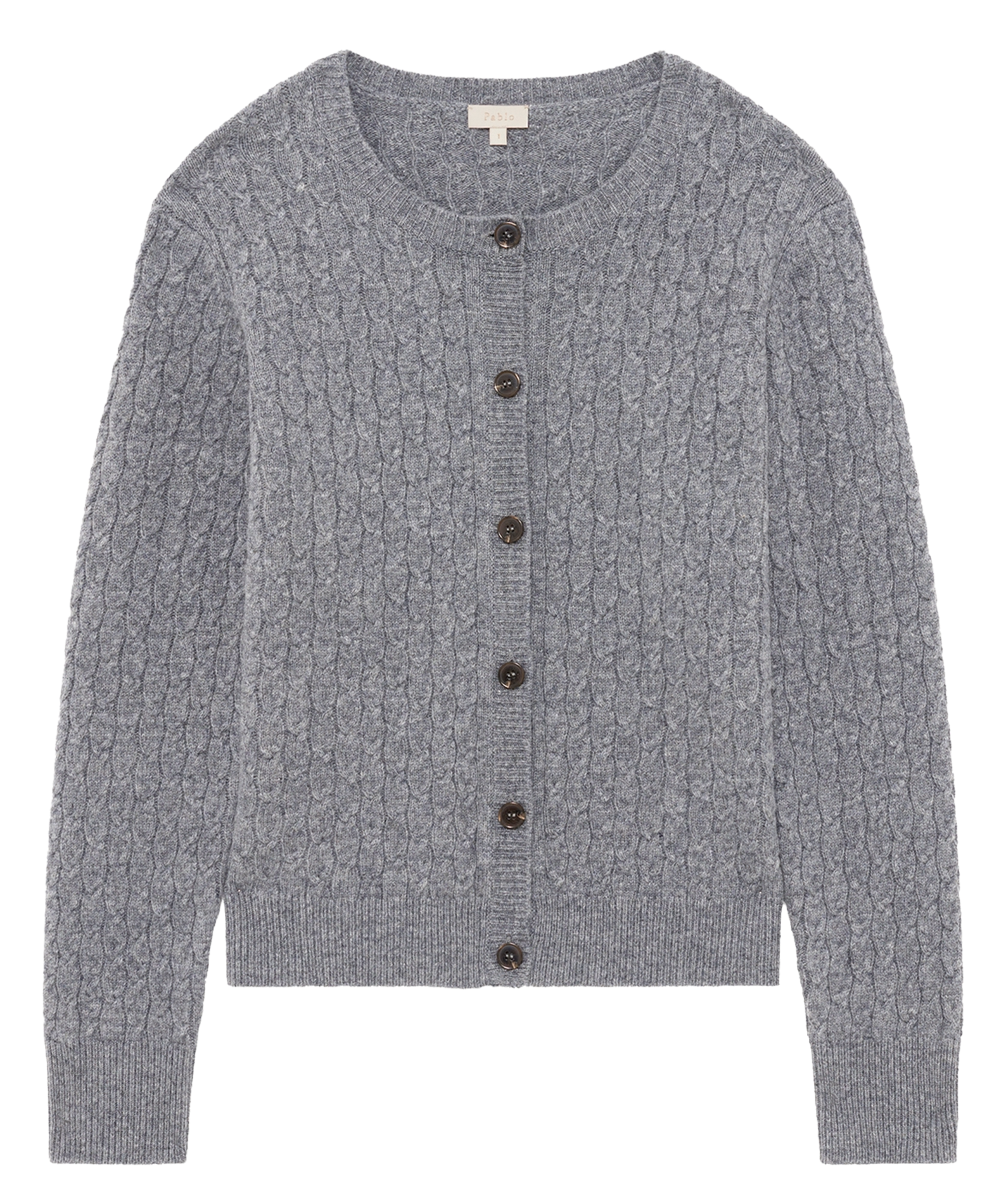 Vest van wol PABLO Grijs