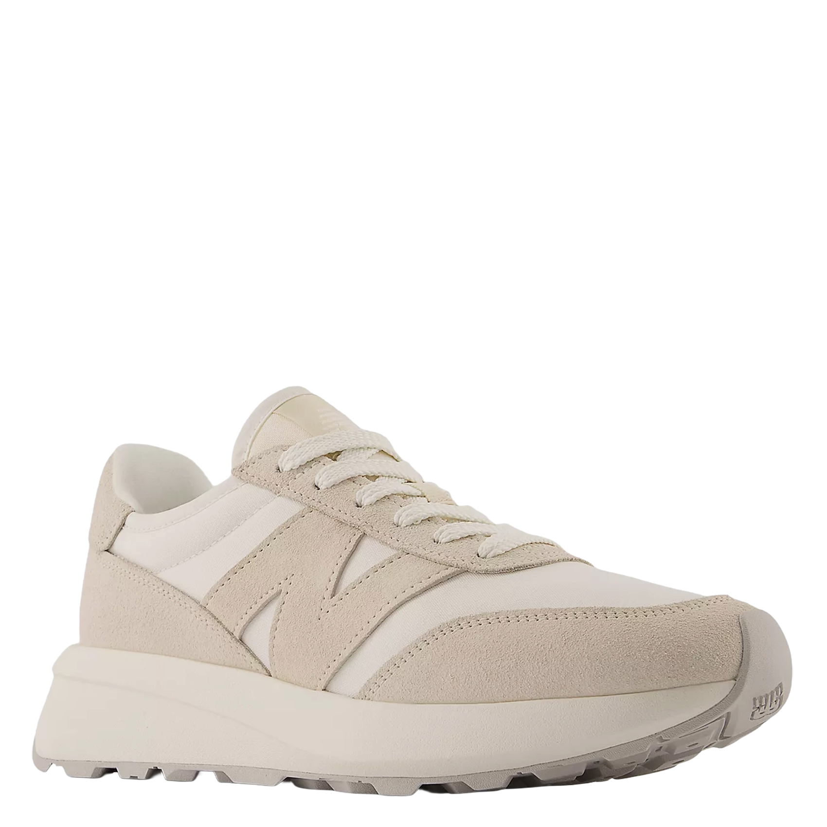 Low-top leather mix sneakers NEW BALANCE White