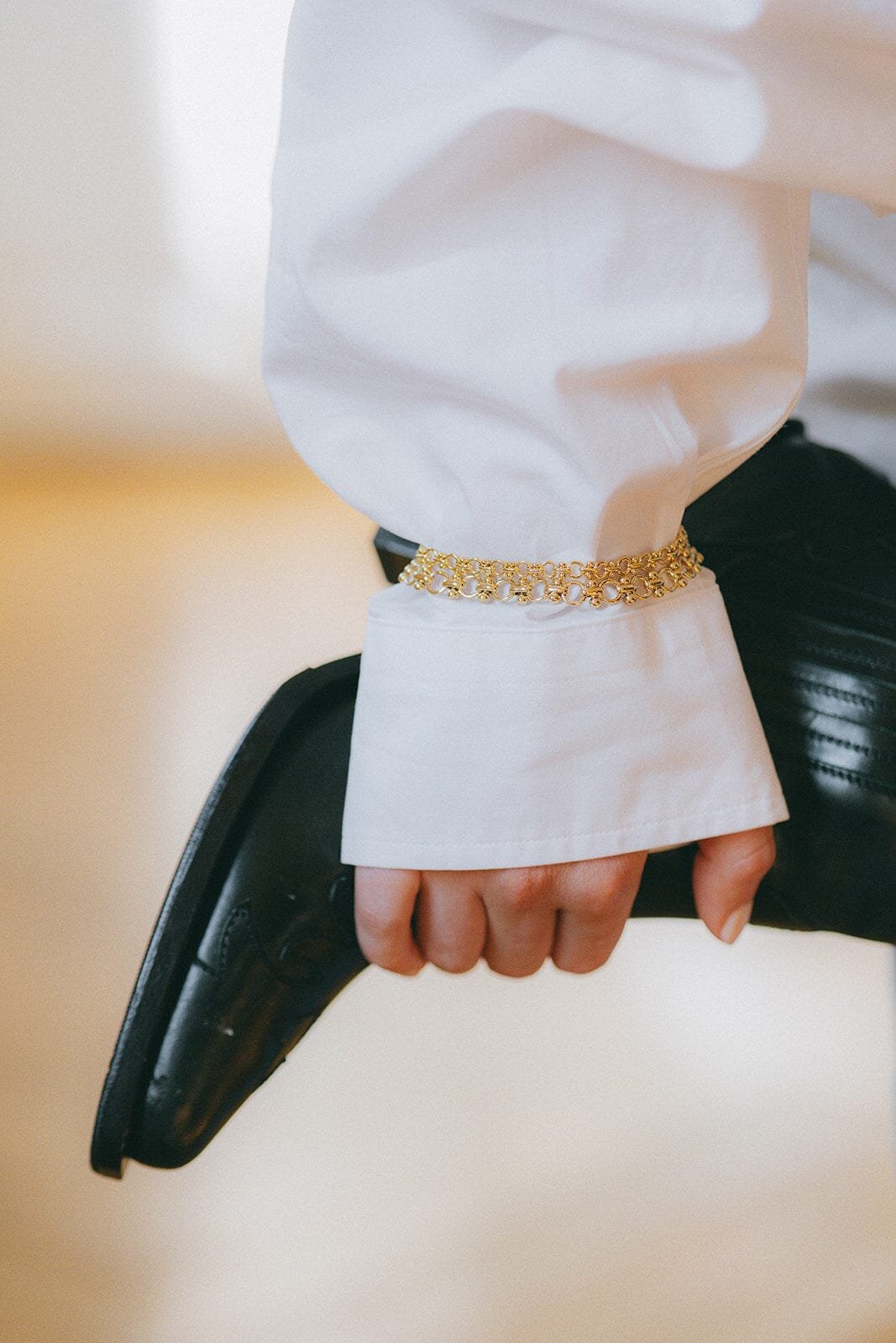 Silver-plated bracelet MONSIEUR SIMONE Golden