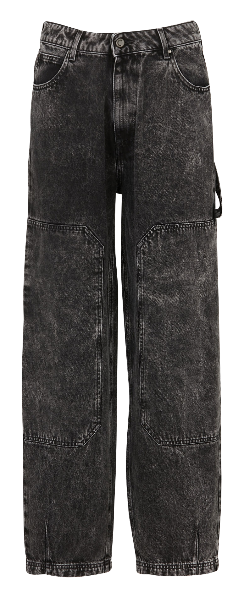 Jean large en coton ACOTE Noir