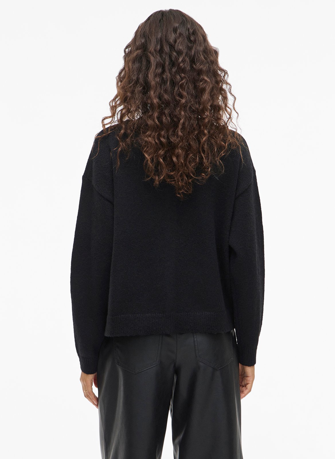Round-neck cardigan VILA Black