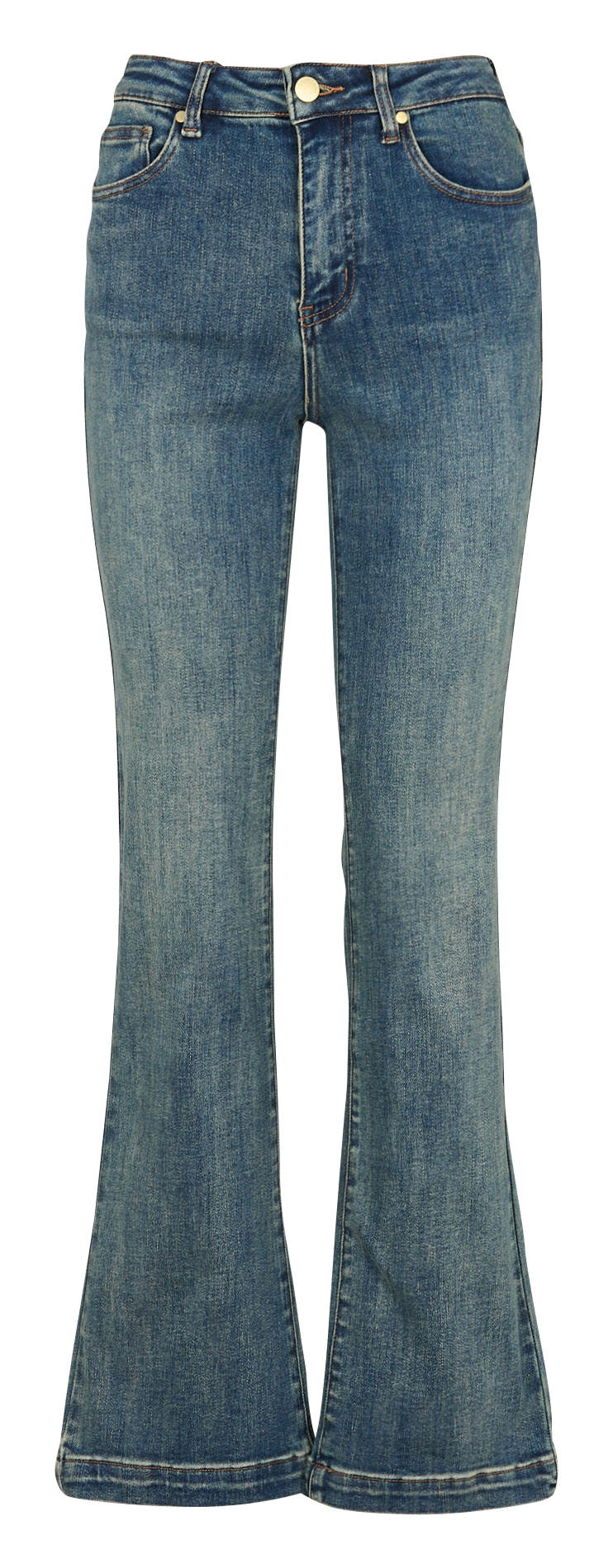 Jean flare en coton mélangé LA PETITE ETOILE Bleu