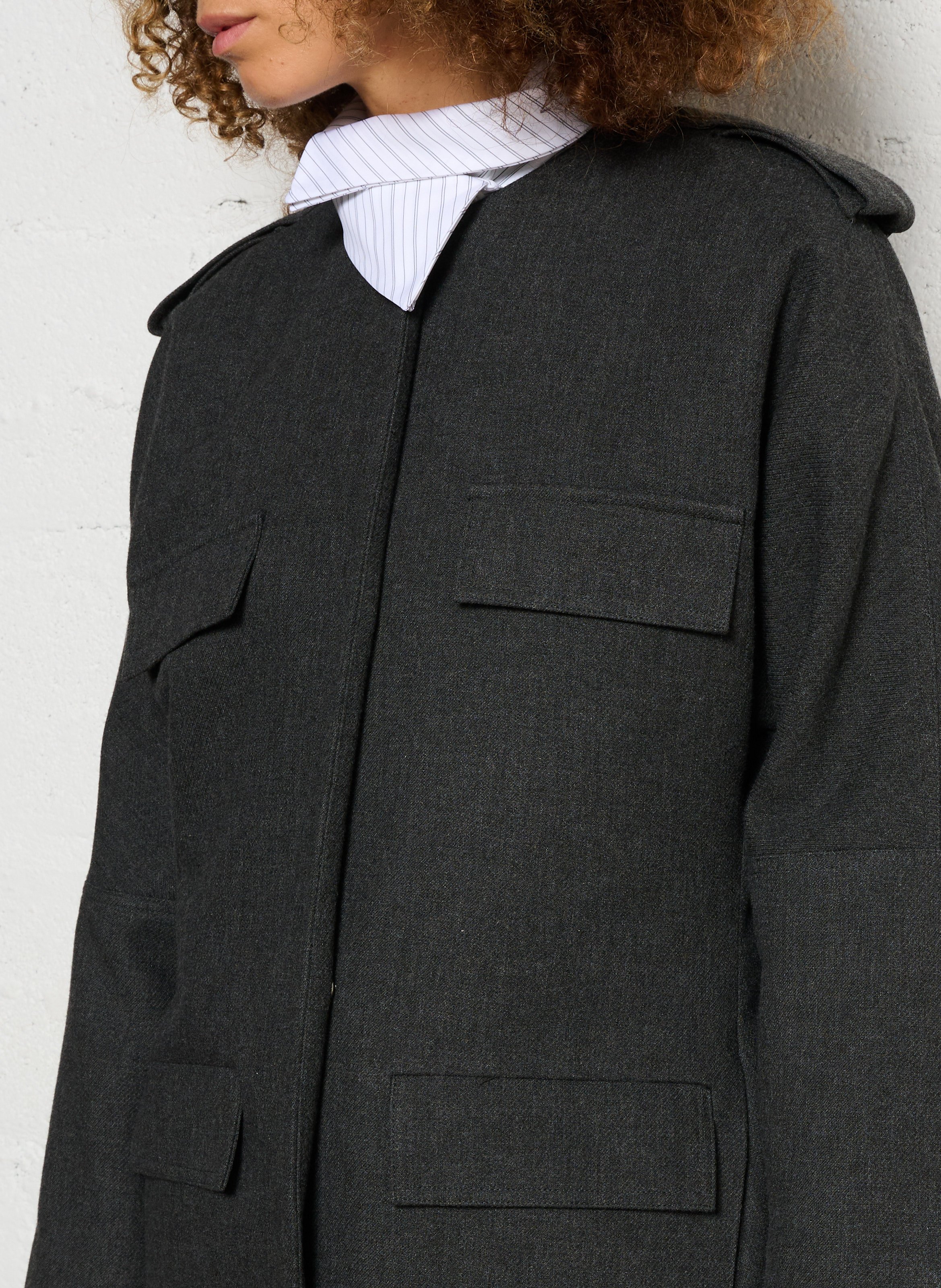 Robe ample col rond  MARGAUX LONNBERG Argent