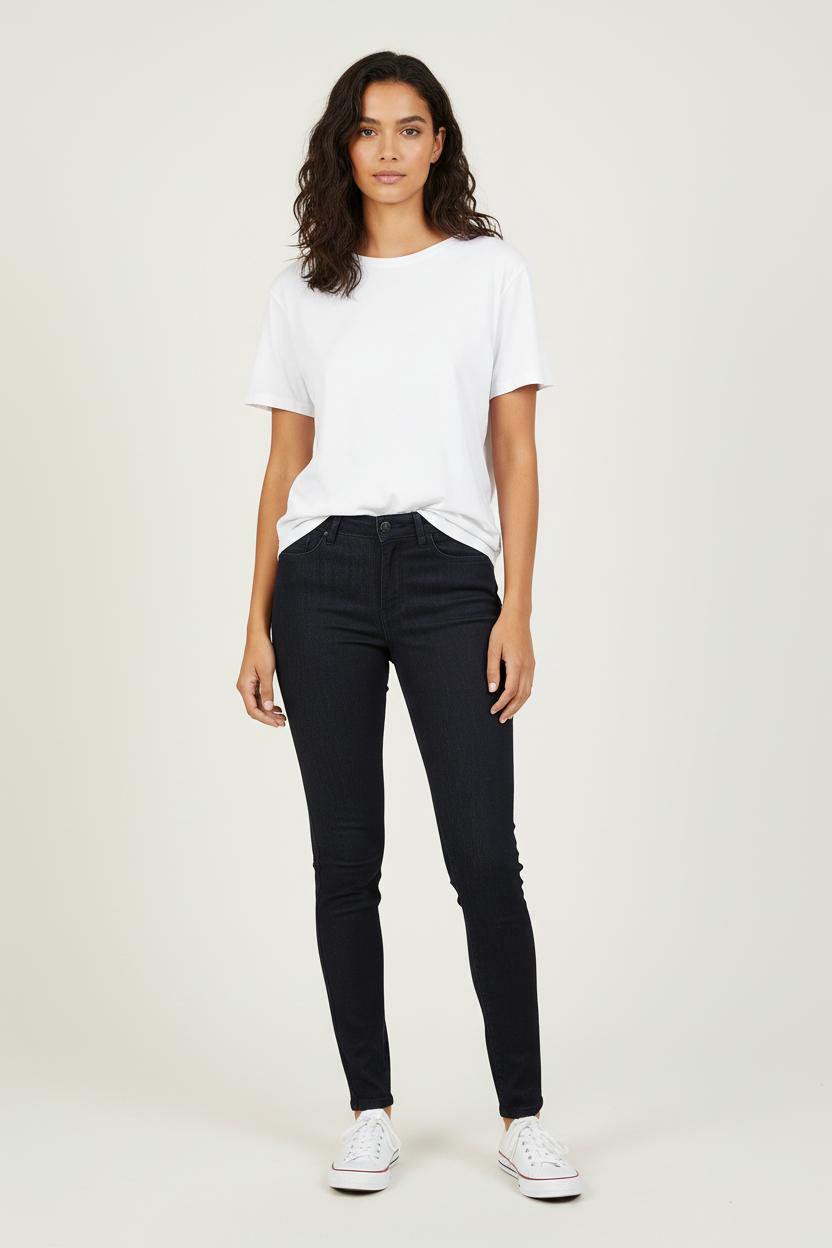 Cropped slim jeans with studs COMPTOIR DES COTONNIERS - Seconde main Black