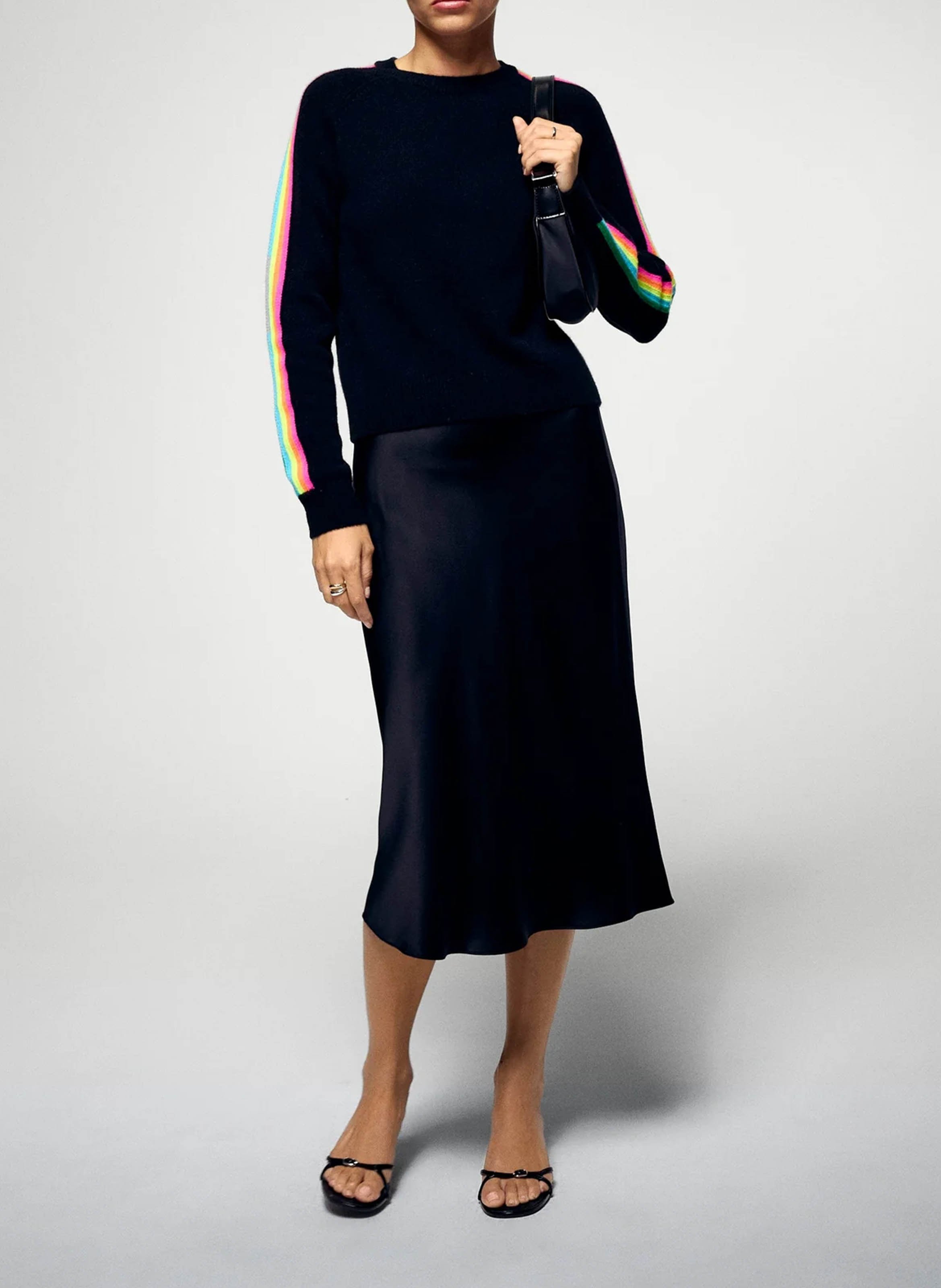 Oversized round neck cashmere sweater FROM FUTURE Black