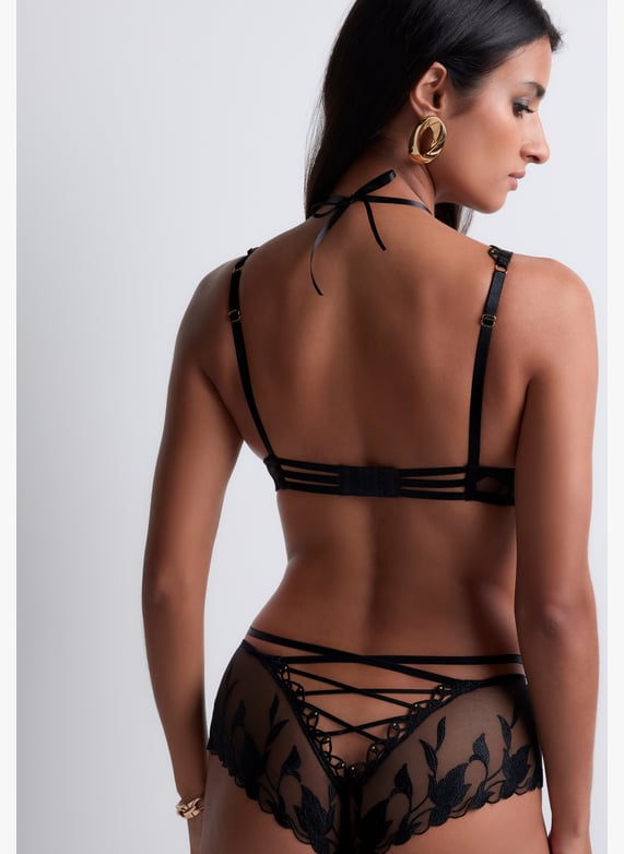 Soutien-gorge plunge foulard | Noir by AUBADE Soutien-gorge plunge foulard Noir
