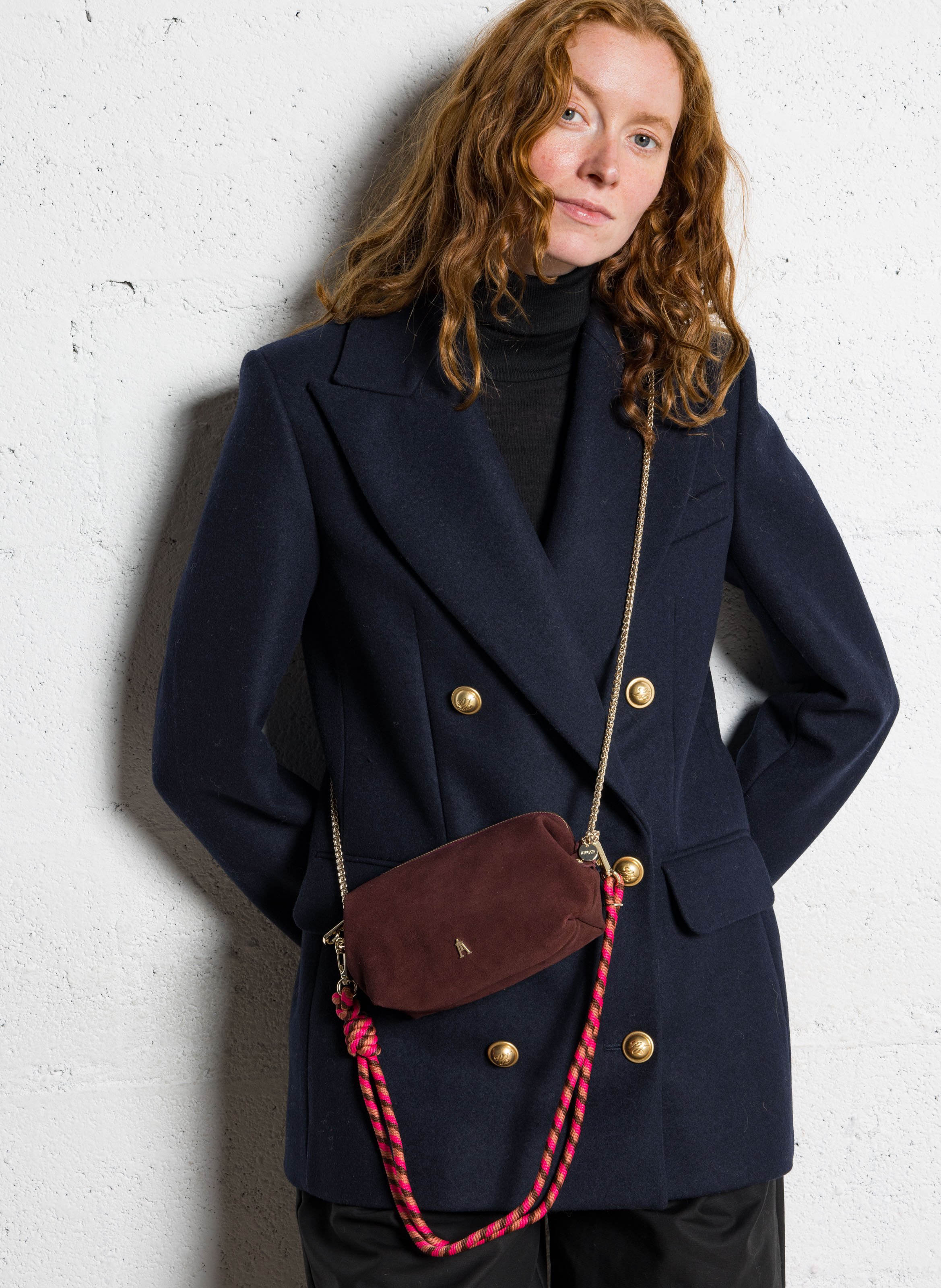 Sac porté épaule en cuir  CRAIE STUDIO Rouge