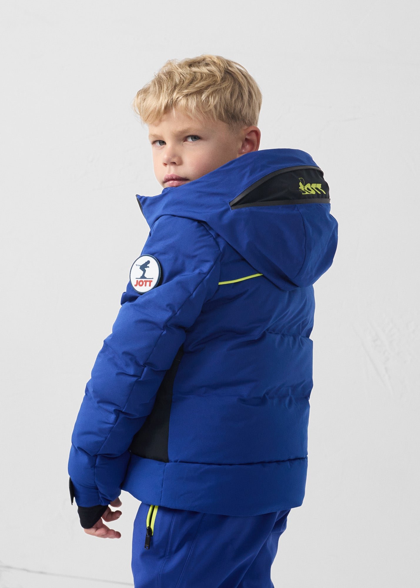 Children's ski jacket for extreme cold Cembros JOTT Blue