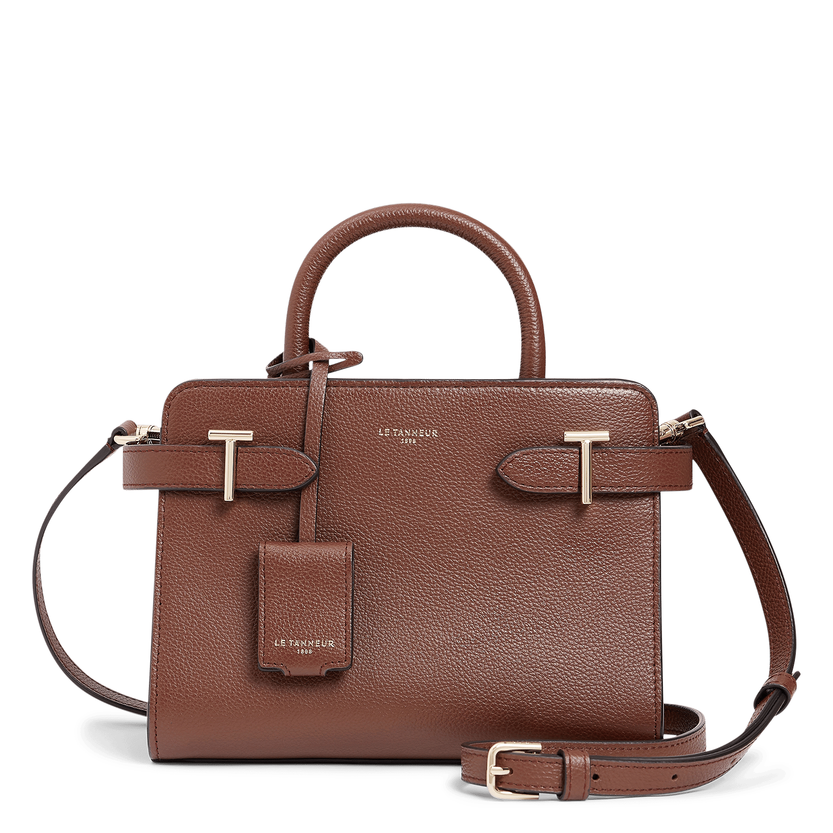 Bowlingtasche aus genarbtem Leder mit Reißverschluss LE TANNEUR