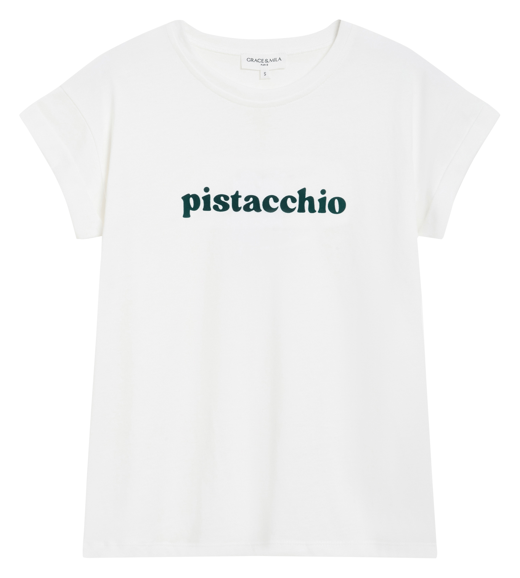 Bedrucktes T-Shirt mit Rundhalsausschnitt GRACE ET MILA Grun