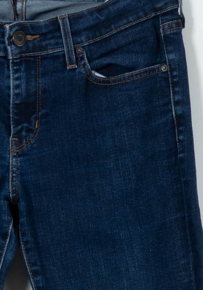 Cropped slim jeans with studs LEVI'S - Seconde main Blue