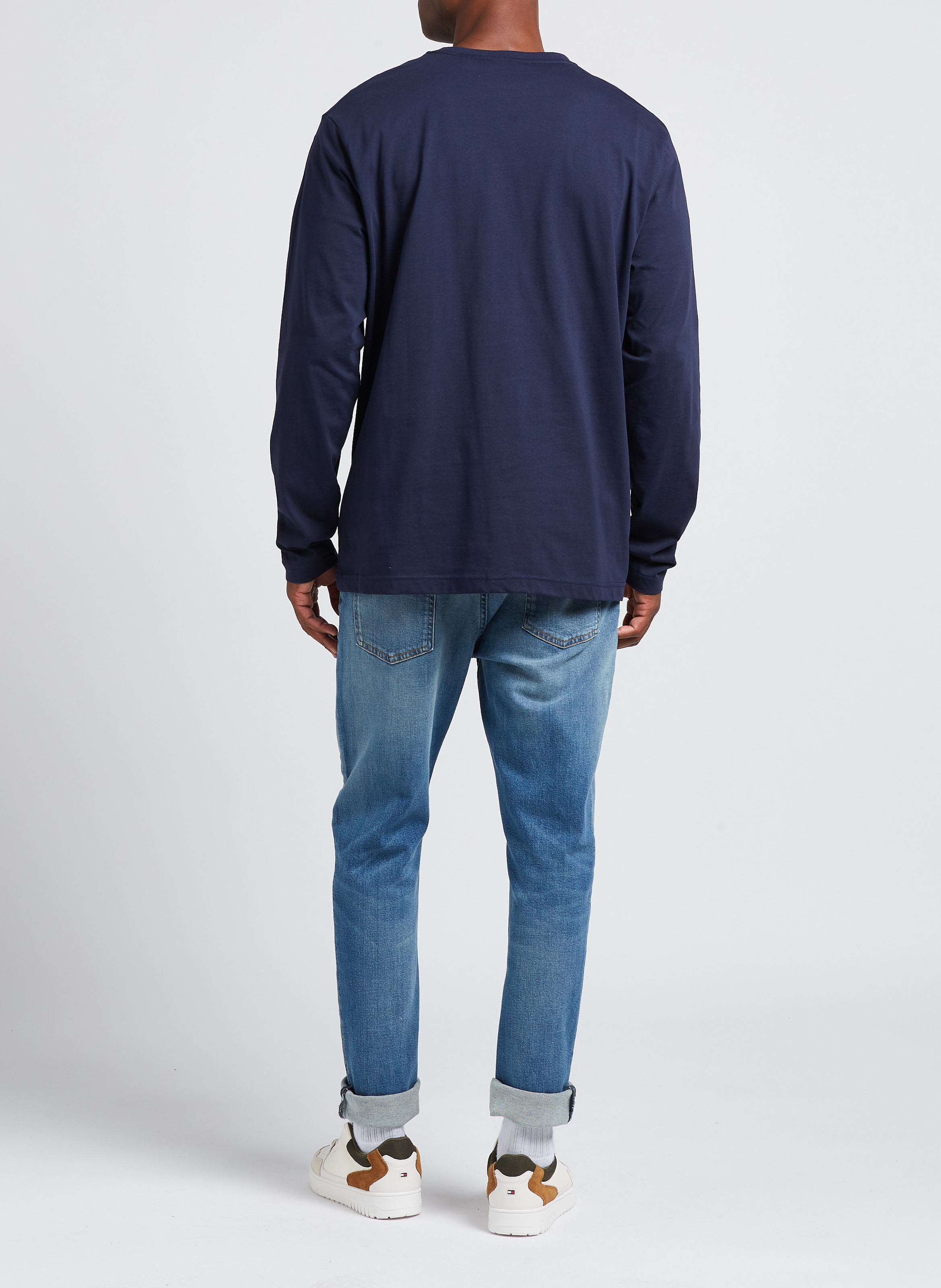 Regular-fit, katoenen T-shirt met ronde hals GANT Blauw