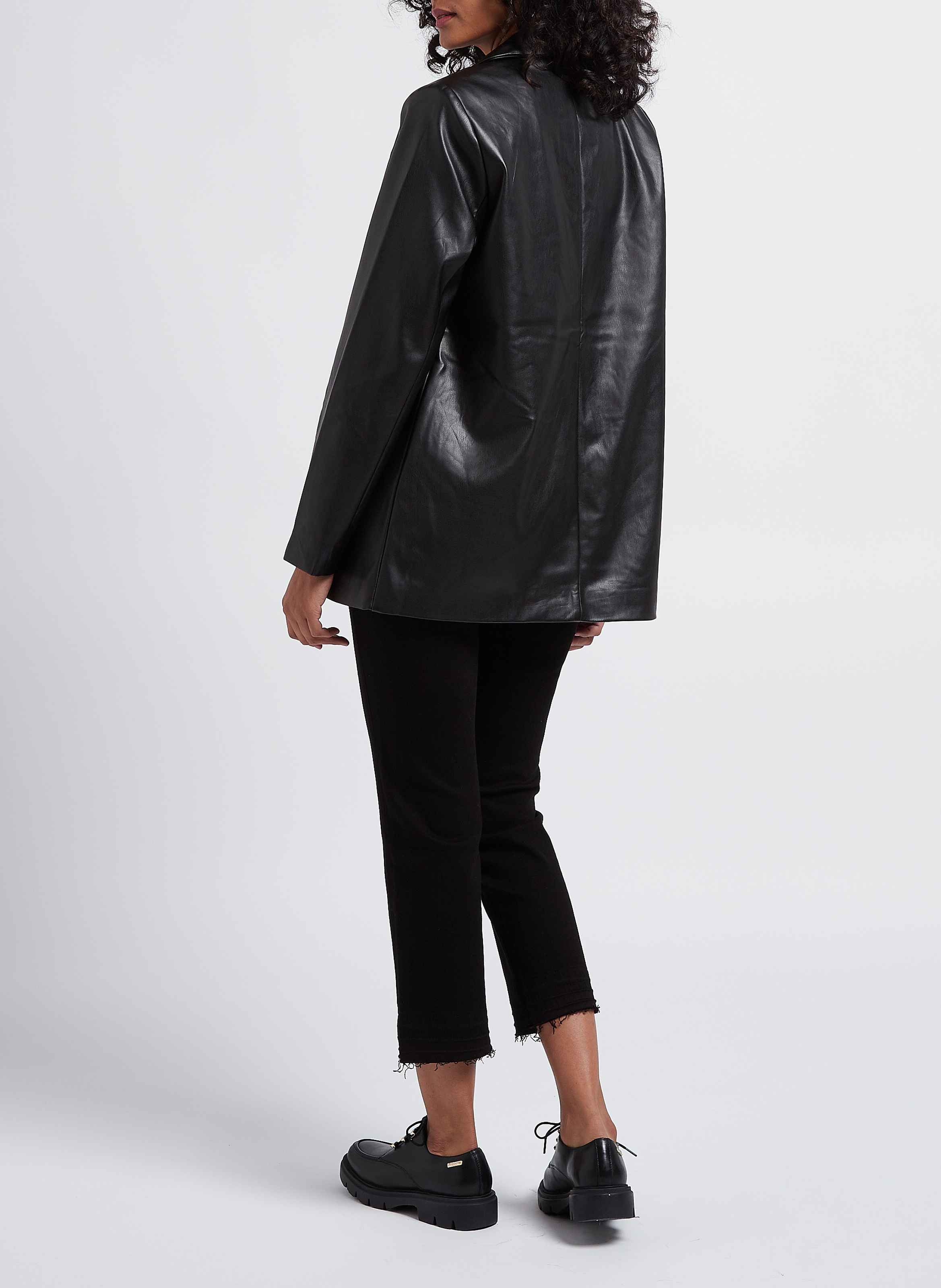 Blazer droit col tailleur  VILA Noir