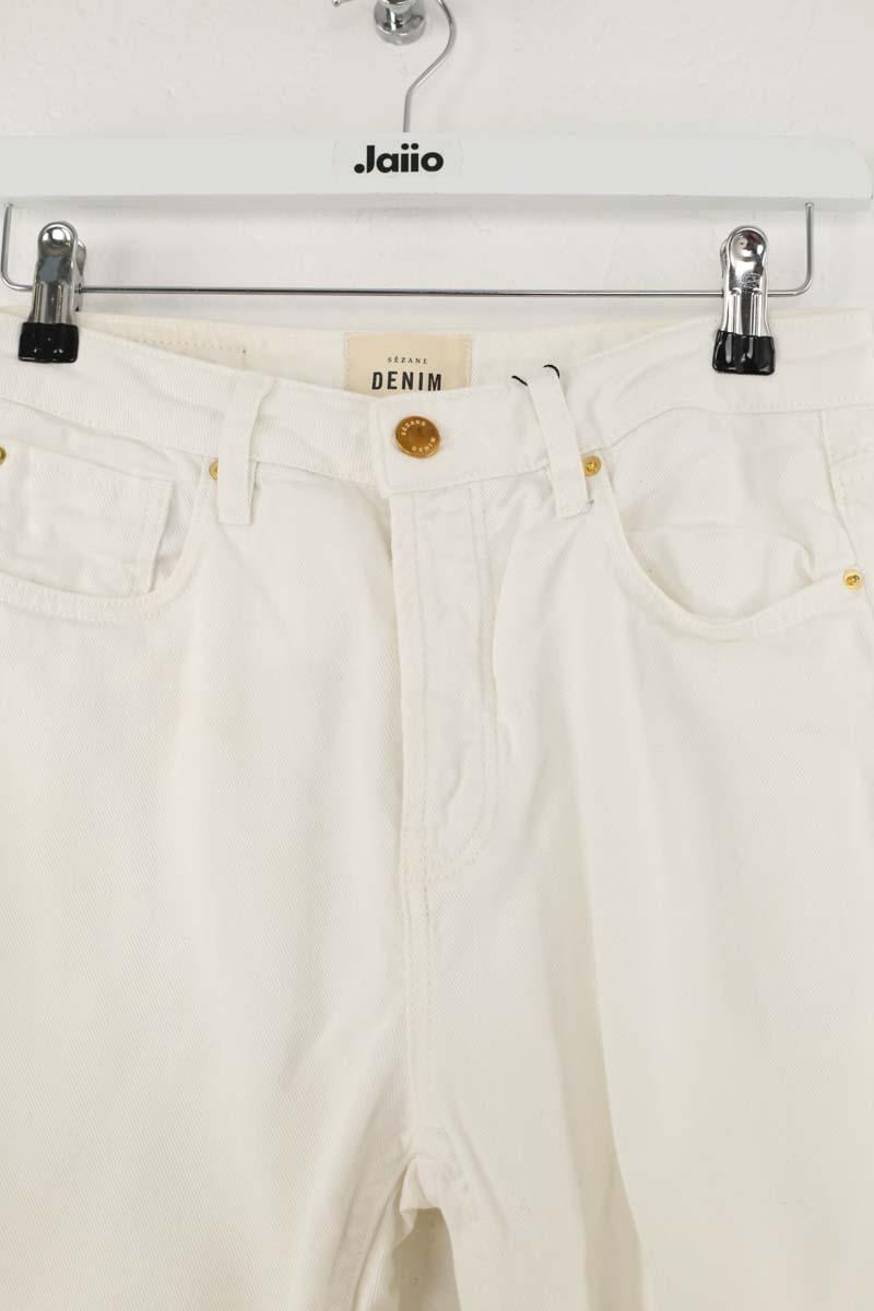 - Straight-leg jeans
- 5 pockets
- Straight cut
- Faded effect SEZANE - Seconde main White