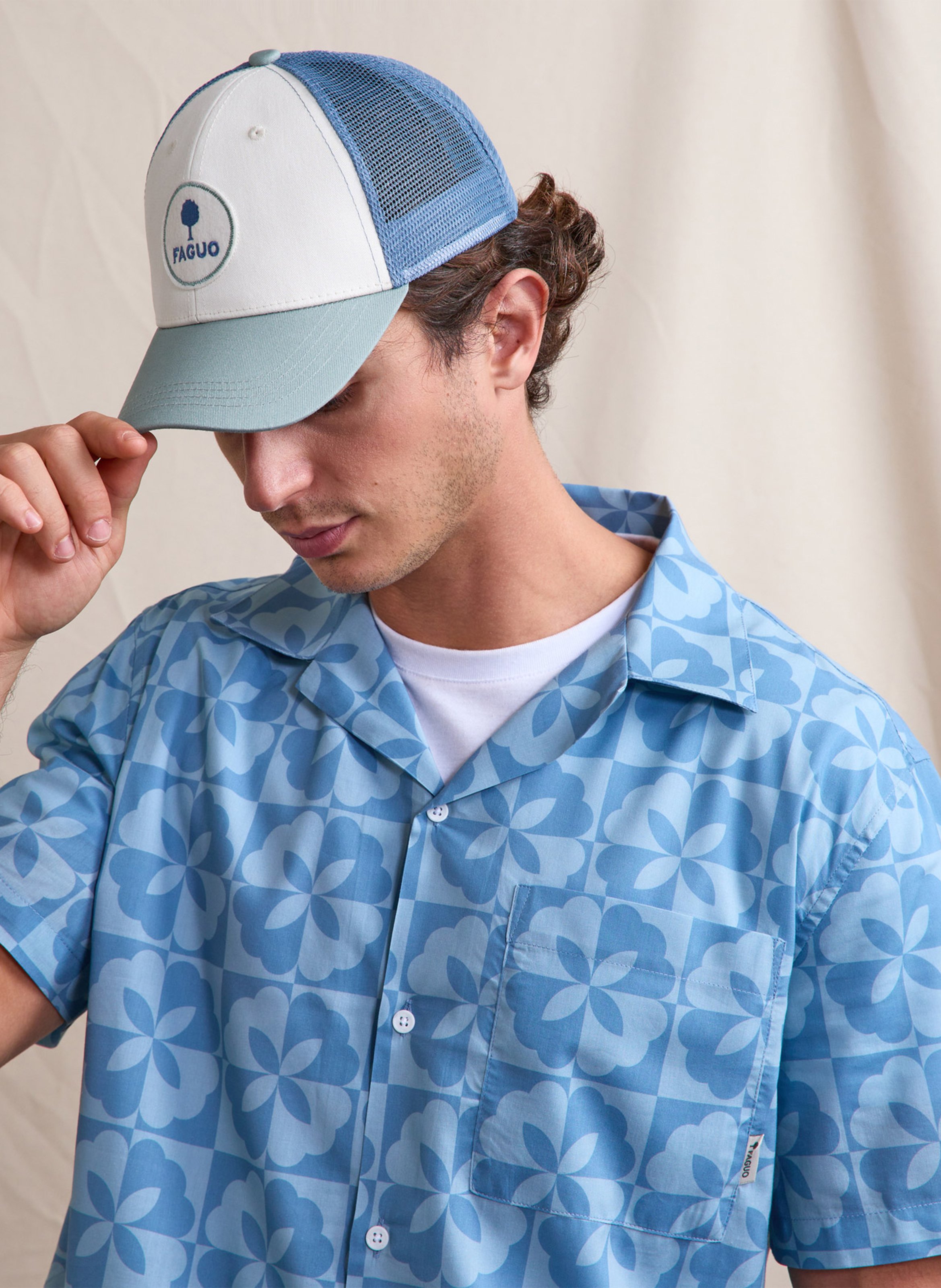 Casquette brodée en coton recyclé FAGUO